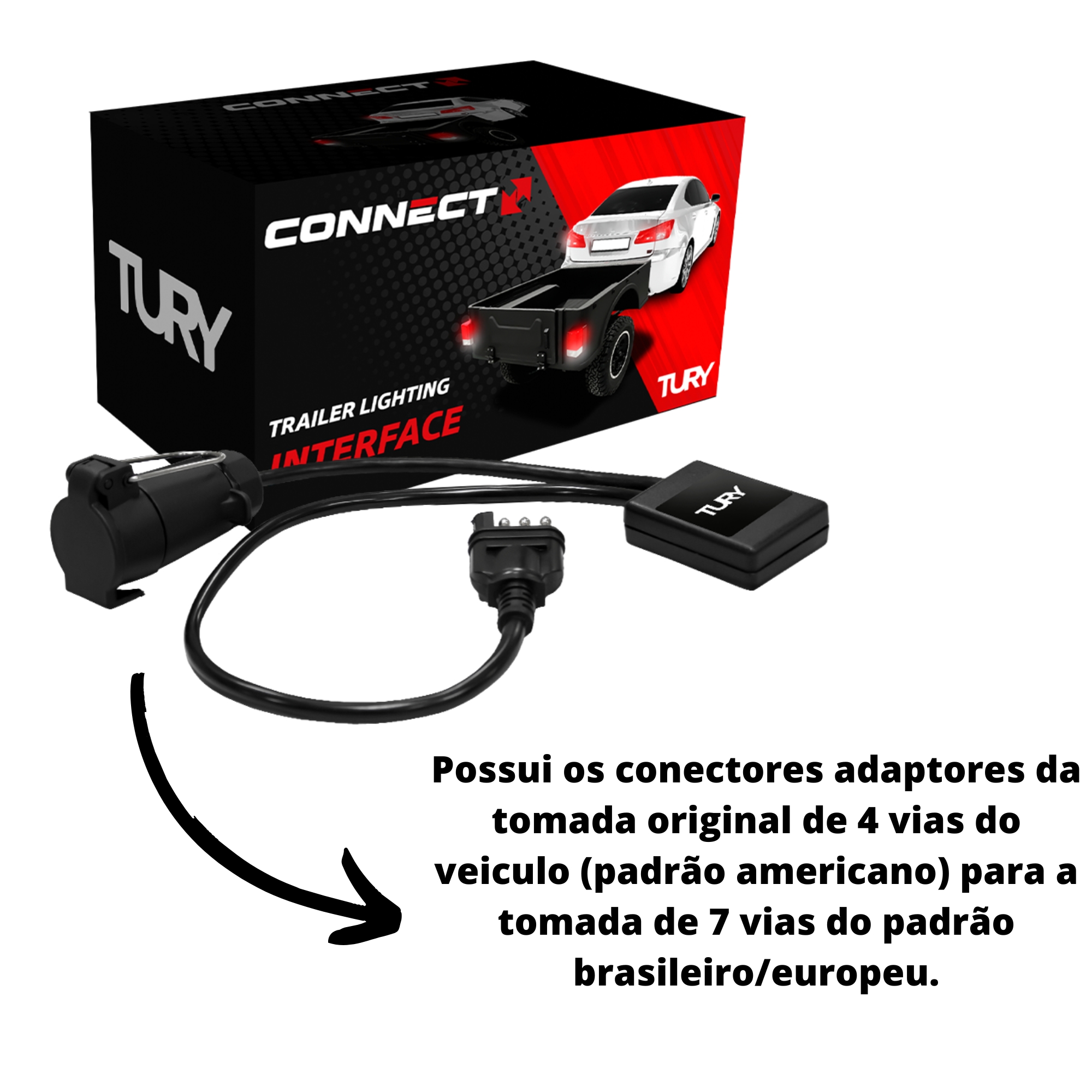 Módulo de Proteção Elétrica para engates Maverick a Partir de 2022 Tury - CONNECT 2.3 CY