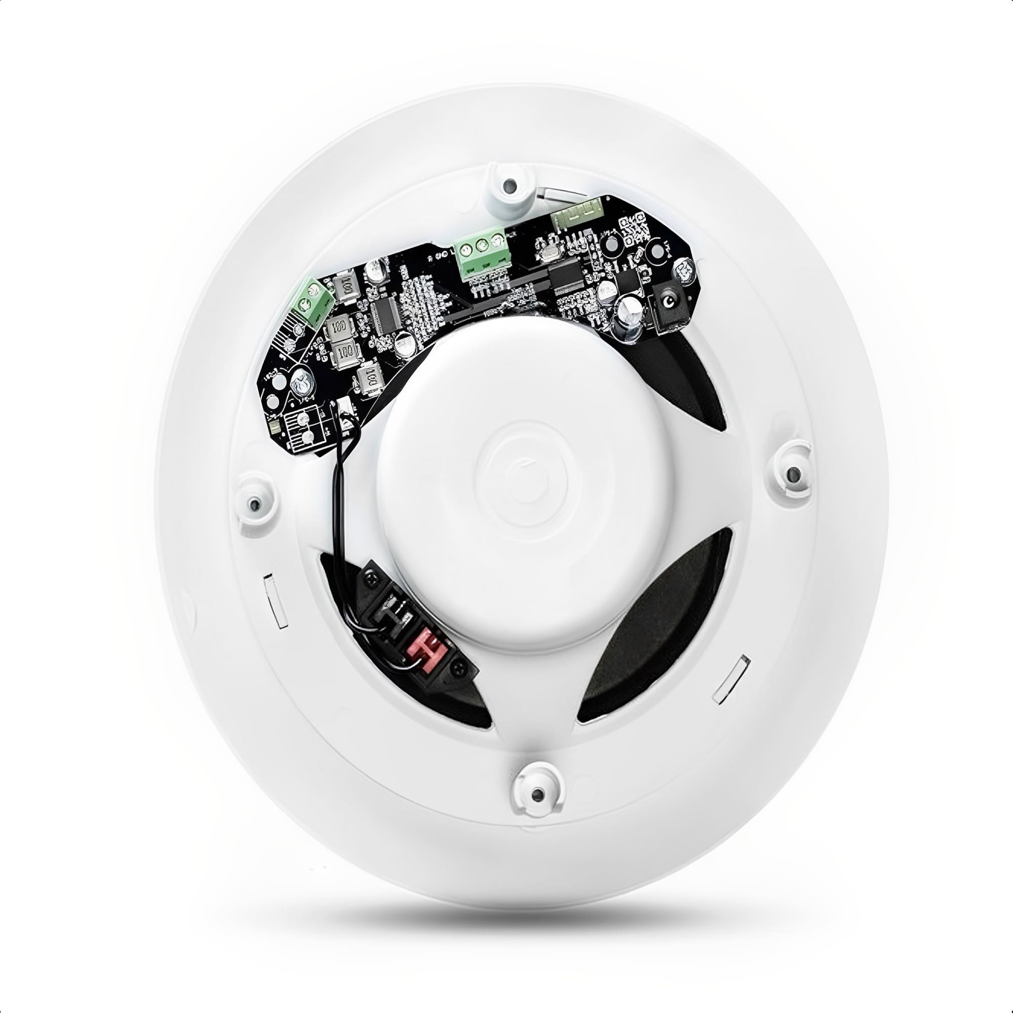 COMP Kit Arandela Ativa + 2 Passivas 210W 6 Polegadas Bivolt Bluetooth Redonda Branca Sistema de Som TSR - 2LSREDBR