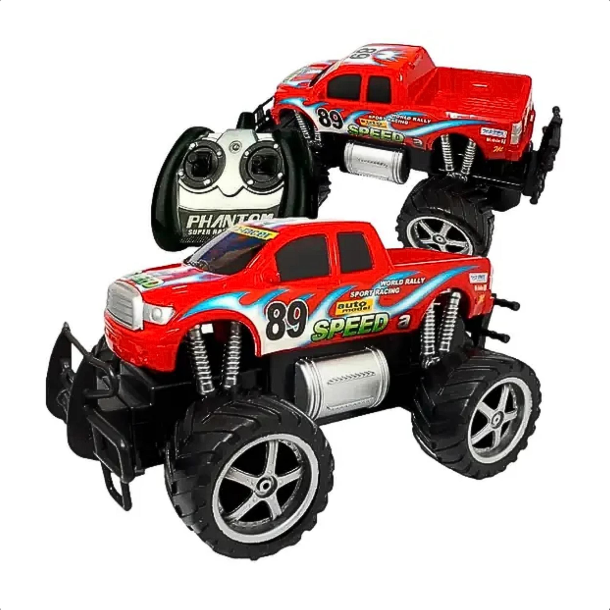 Brinquedo Carro Remoto Giant Four Wheeler Pickup Recarregavel Plástico Sem Pilhas CKS- 46856