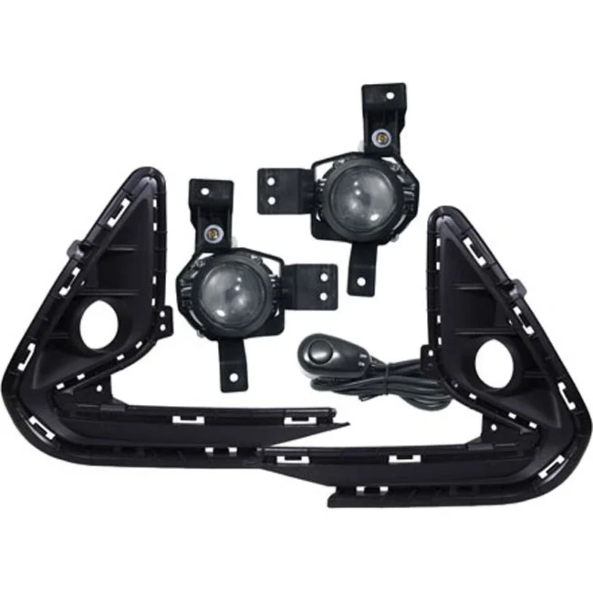 Kit Farol de Milha HB20 2020 Moldura Cromo Botão Modelo Original  Suits - STS038HY