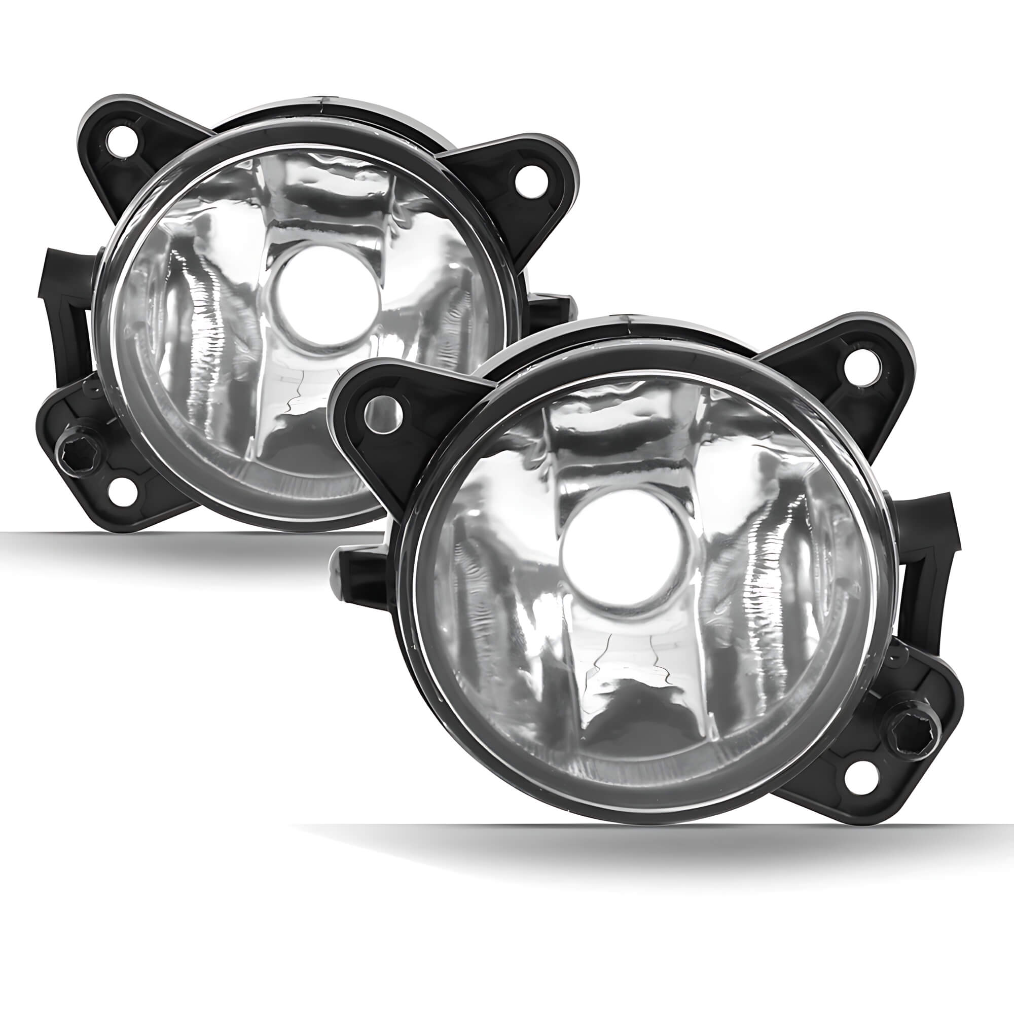 Kit Farol de Milha Fox 10/13 Moldura Cromo Botão Modelo Original Suits - STS009VW