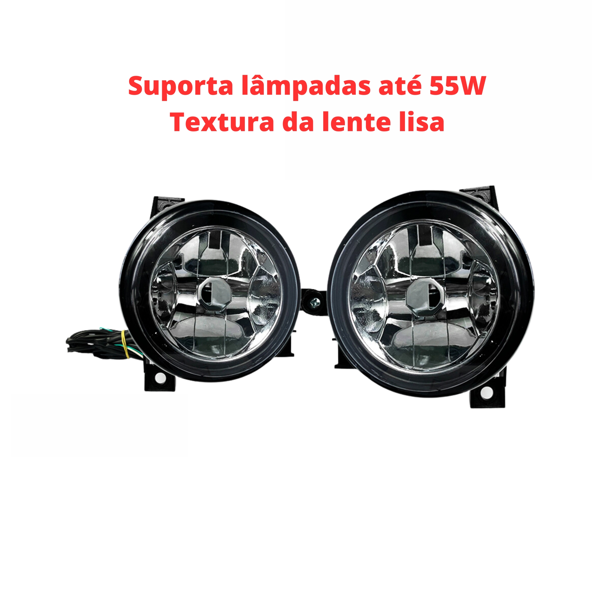 Kit Farol De Milha Gol G4 Suits 2006-2014 Botão Redondo Modelo Original - STS005VW