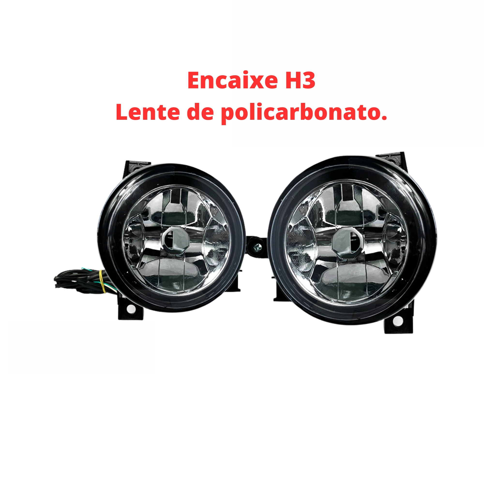 Kit Farol De Milha Gol G4 Suits 2006-2014 Botão Redondo Modelo Original - STS005VW