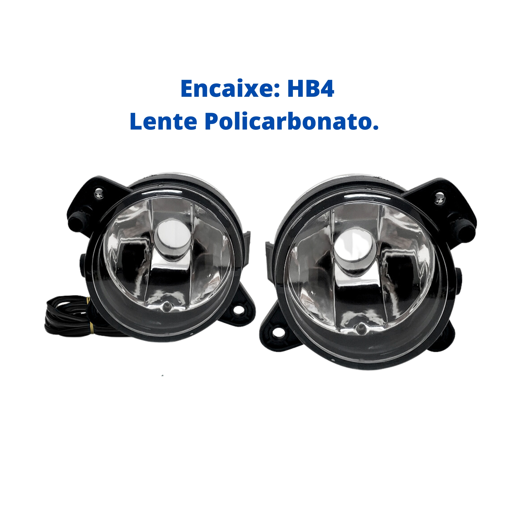 Kit Farol De Milha Gol G5 2008 2009 2010  2011 2012 2013 2 Molduras Pretas-  Suits STS016VW