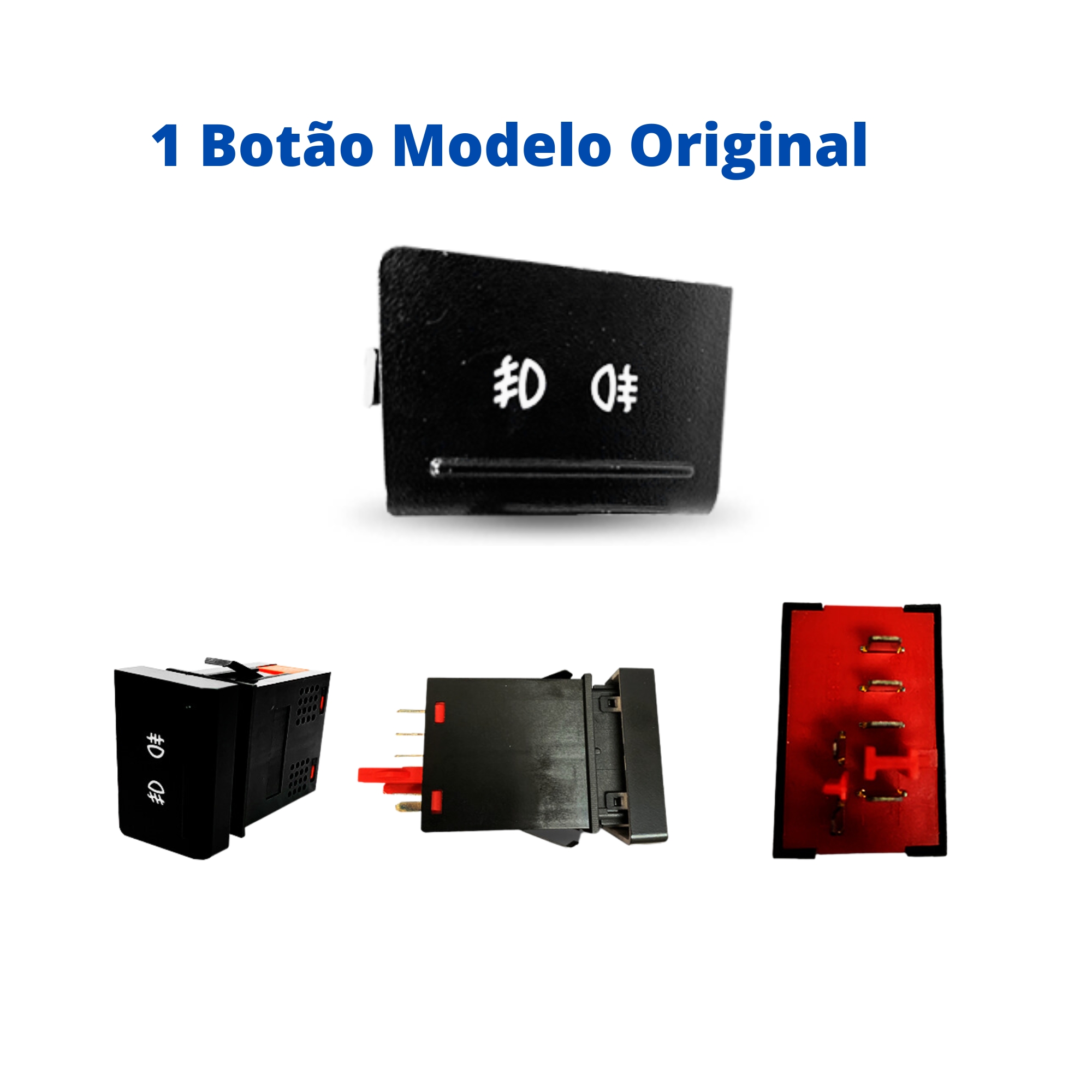 Kit Farol De Milha Gol 2009 2010 2011 2012  Molduras Botão Original - Suits STS014VW
