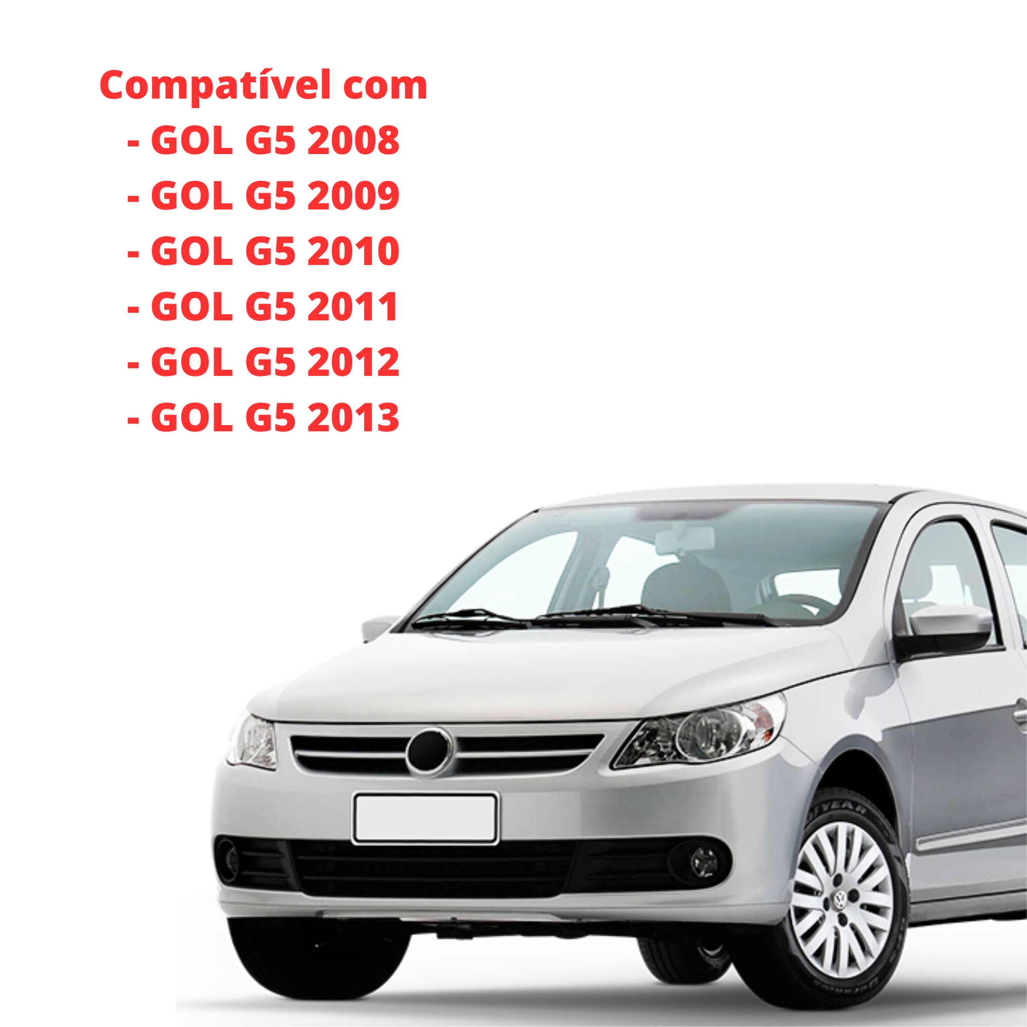 Kit Farol De Milha Gol G5 2008-2012 1 Botão Original -  Suits STS010VW