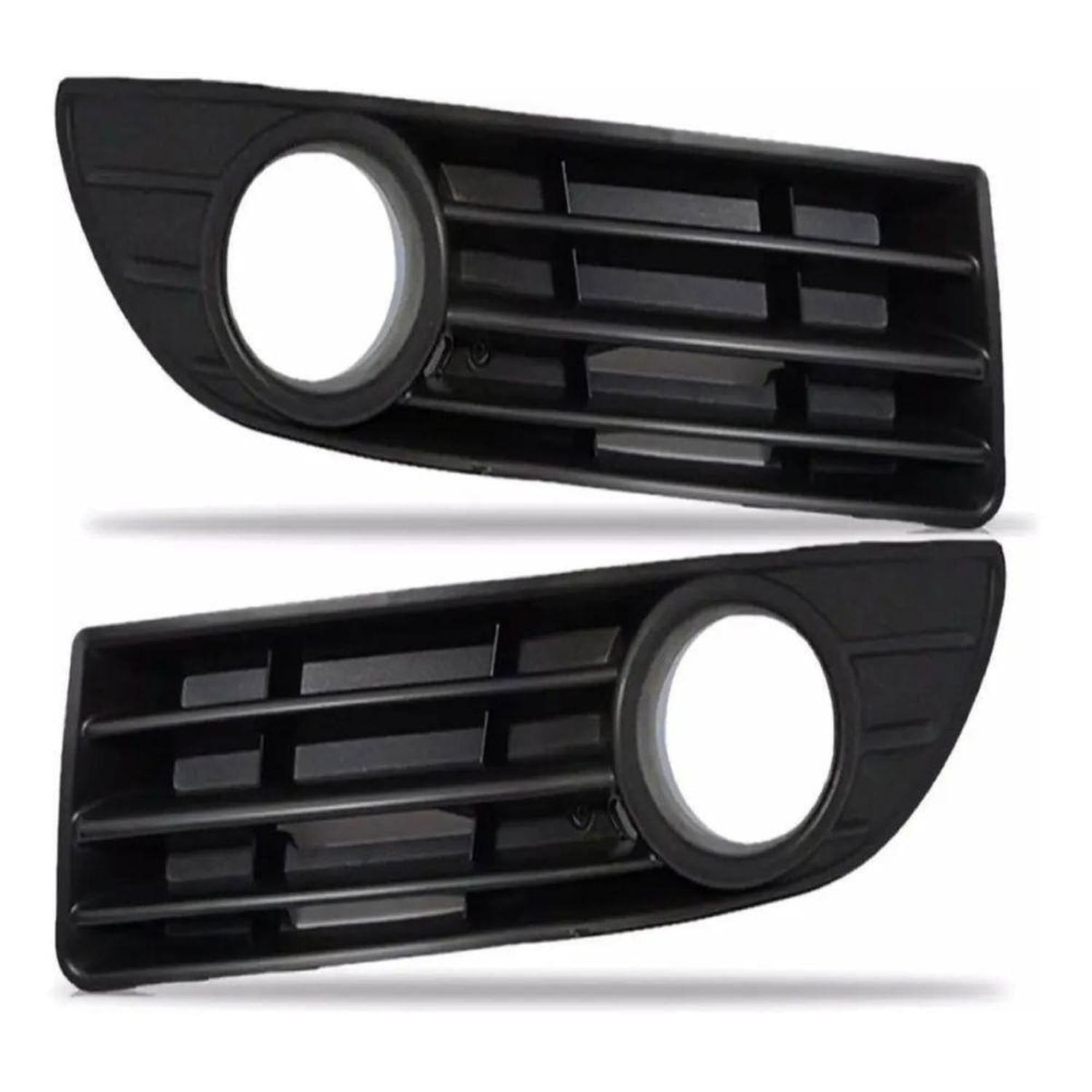 KIT Farol De Milha Polo 2007 até 2009 Moldura Preta Botão Alternativo Colante Suits STS037VW