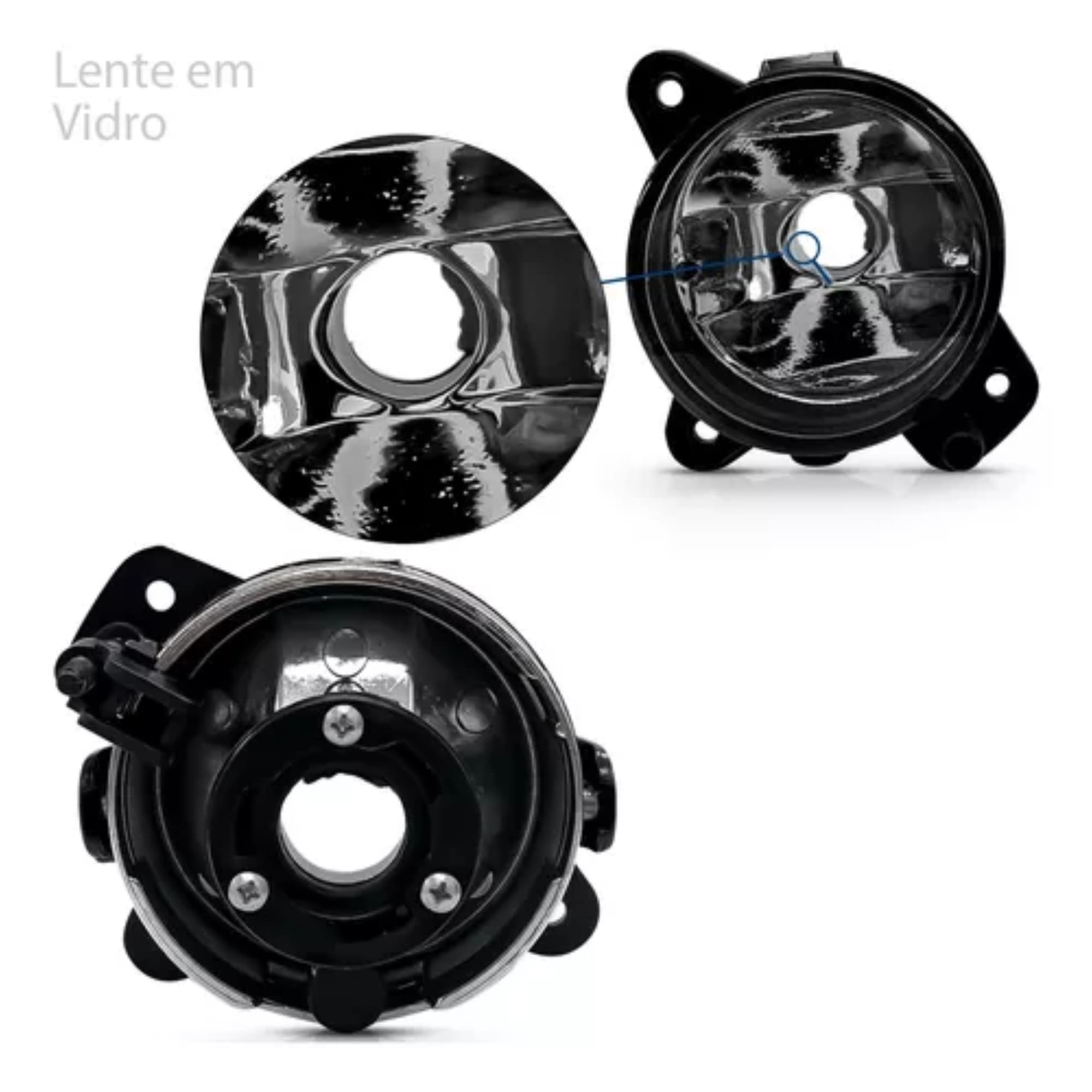 Kit Par Farol de Milha Saveiro G6 2013 Até 2016 Botão Modelo Original Suits - STS004VW