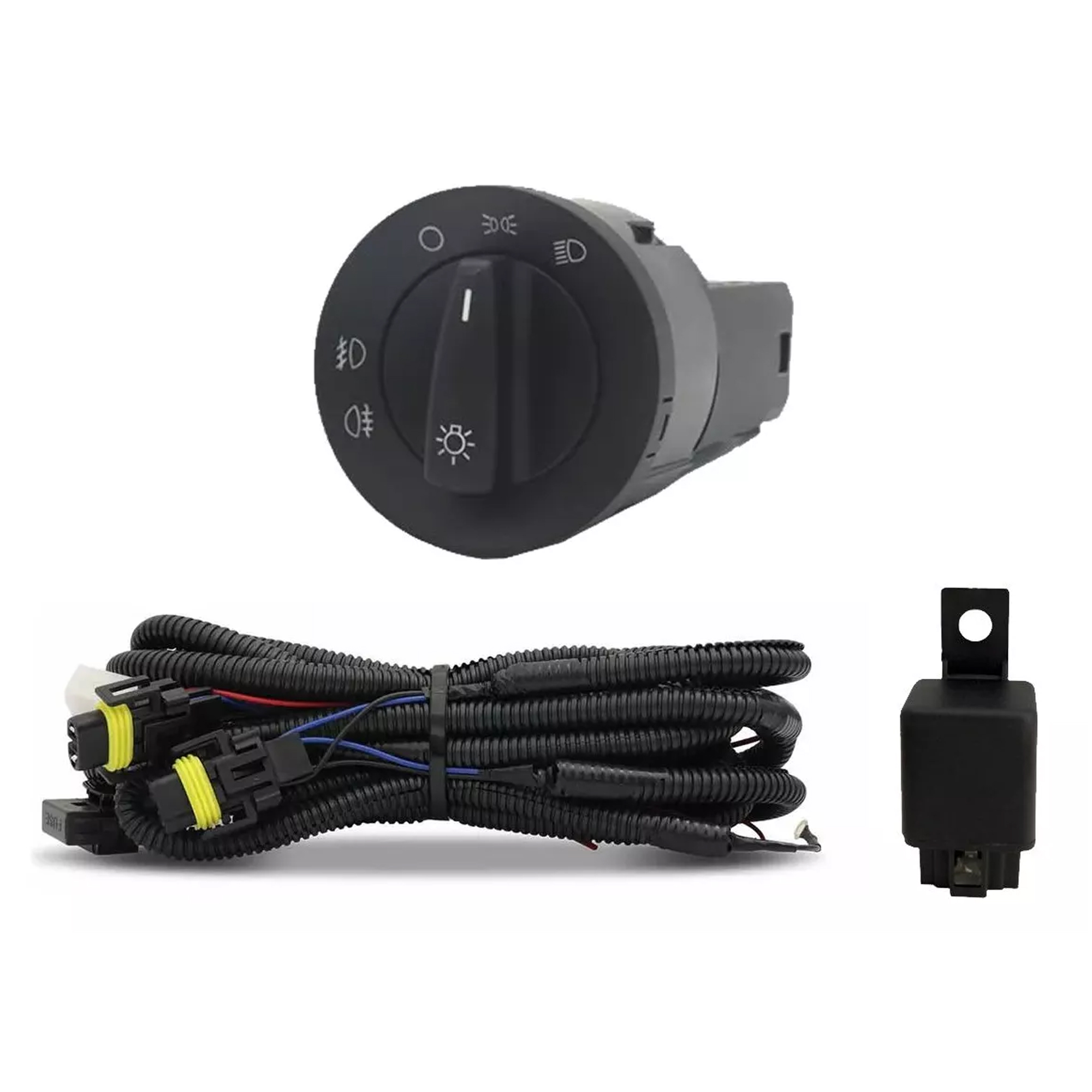 Kit Farol de Milha Saveiro 2017/2023 Gol/Voyage G8 2017/2023 Botão Original Suits - STS089VW