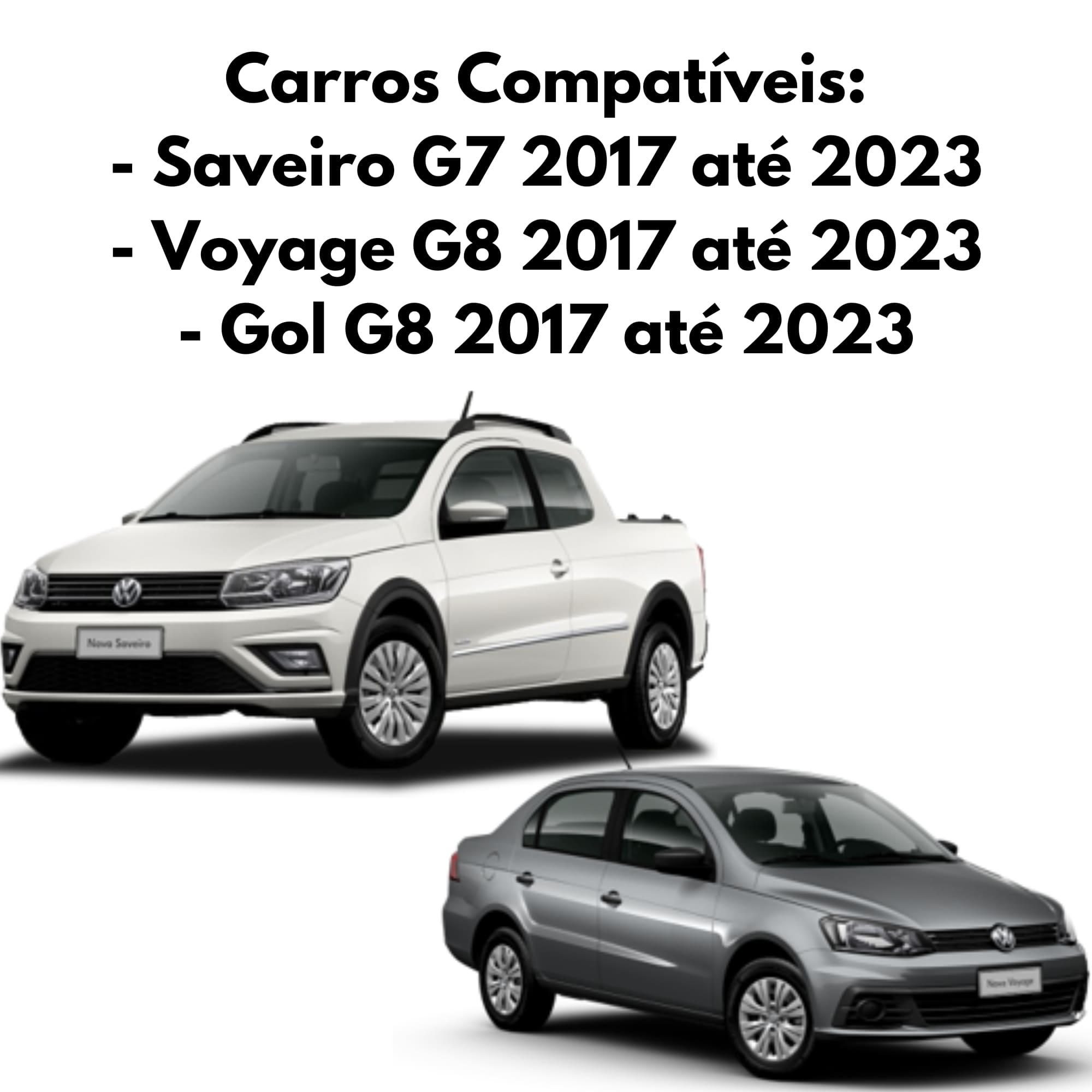 Kit Farol de Milha Saveiro 2017/2023 Gol/Voyage G8 2017/2023 Botão Original Suits - STS089VW