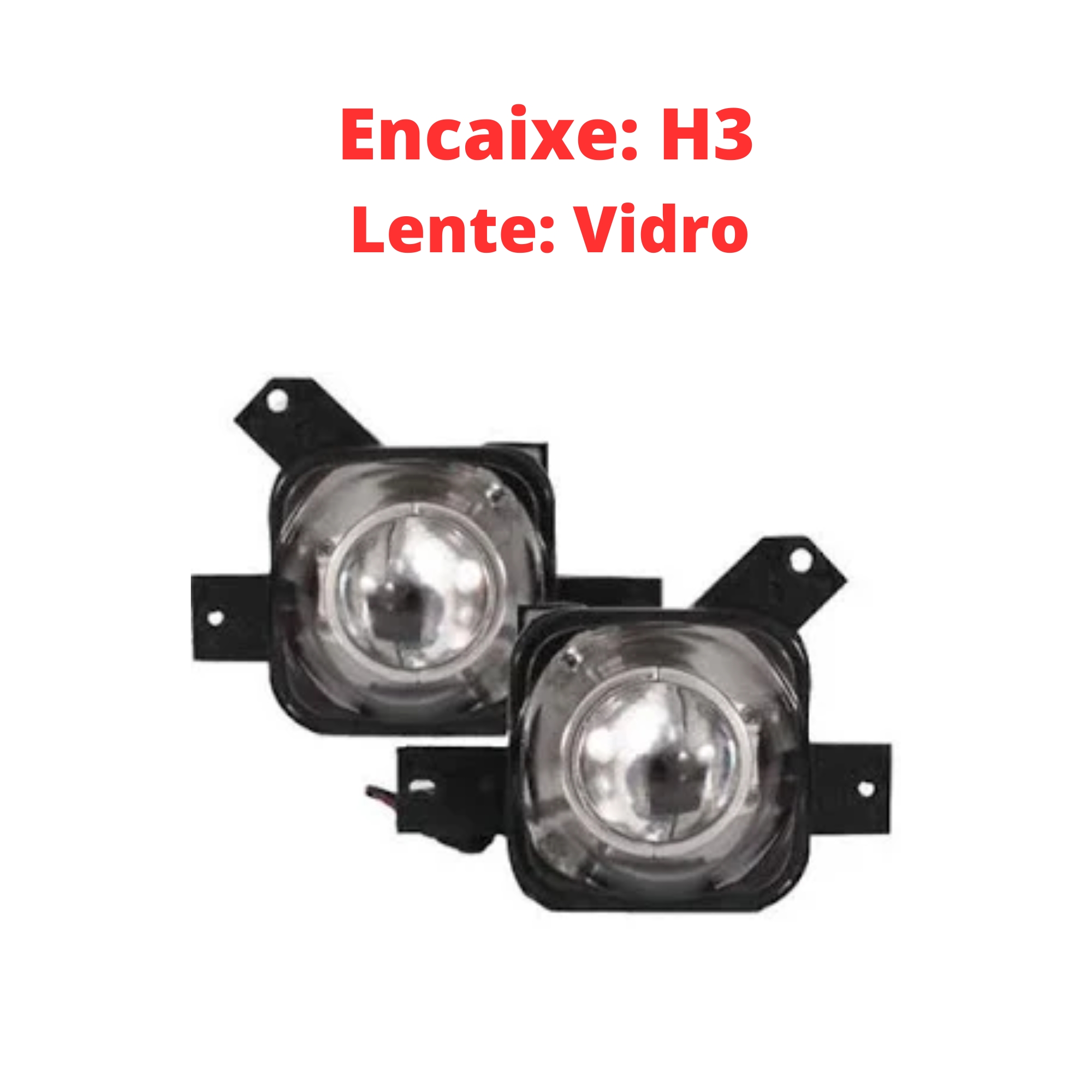Kit Farol De Milha Gol G3 1999 2000 2001 2002  2 Molduras 1 Botão Modelo Original - Suits STS055VW