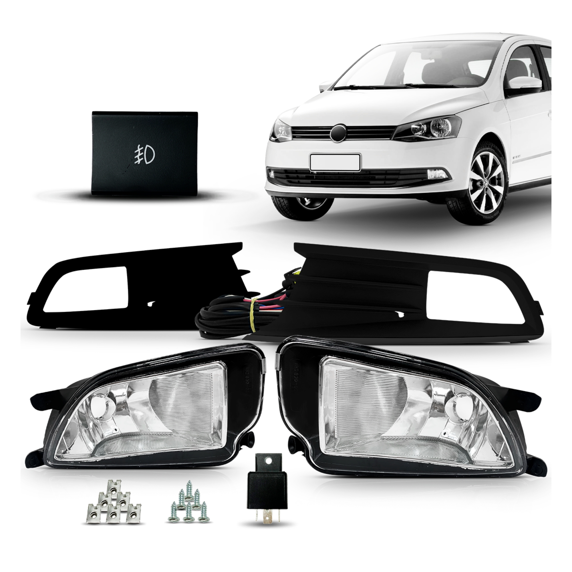 Kit Farol De Milha Gol G6 2012 2013 2014 2015 2016 Suits - STS002VW