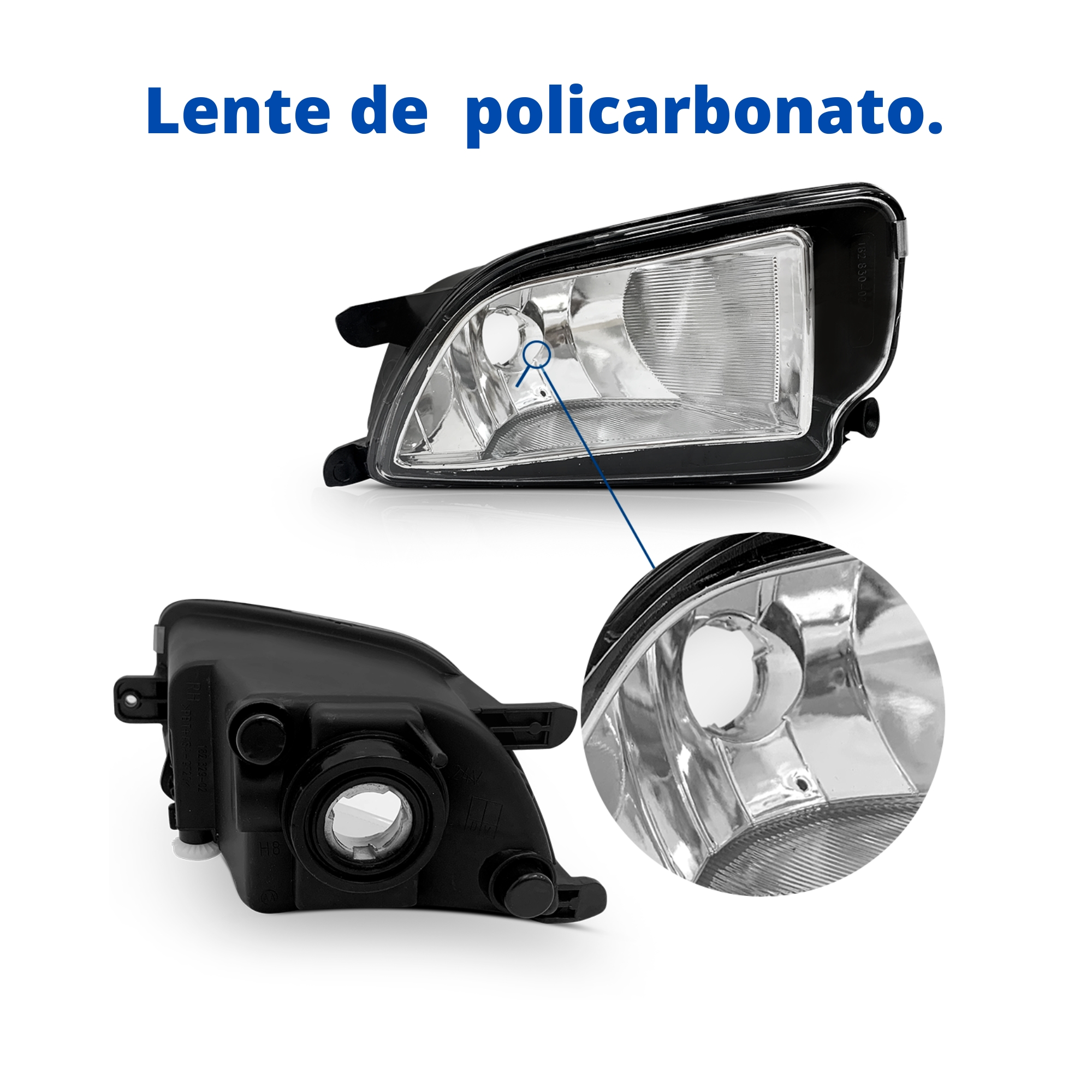 Kit Farol De Milha Gol G6 2012 até 2022 2 Molduras 1 Botão Original - Suits STS029VW
