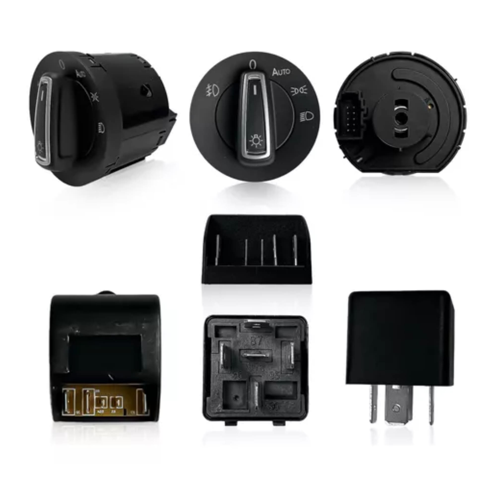 Kit Par Farol de Milha Nivus 2020 até 2024 Moldura Preta Botão Modelo Original Suits - STS080VW