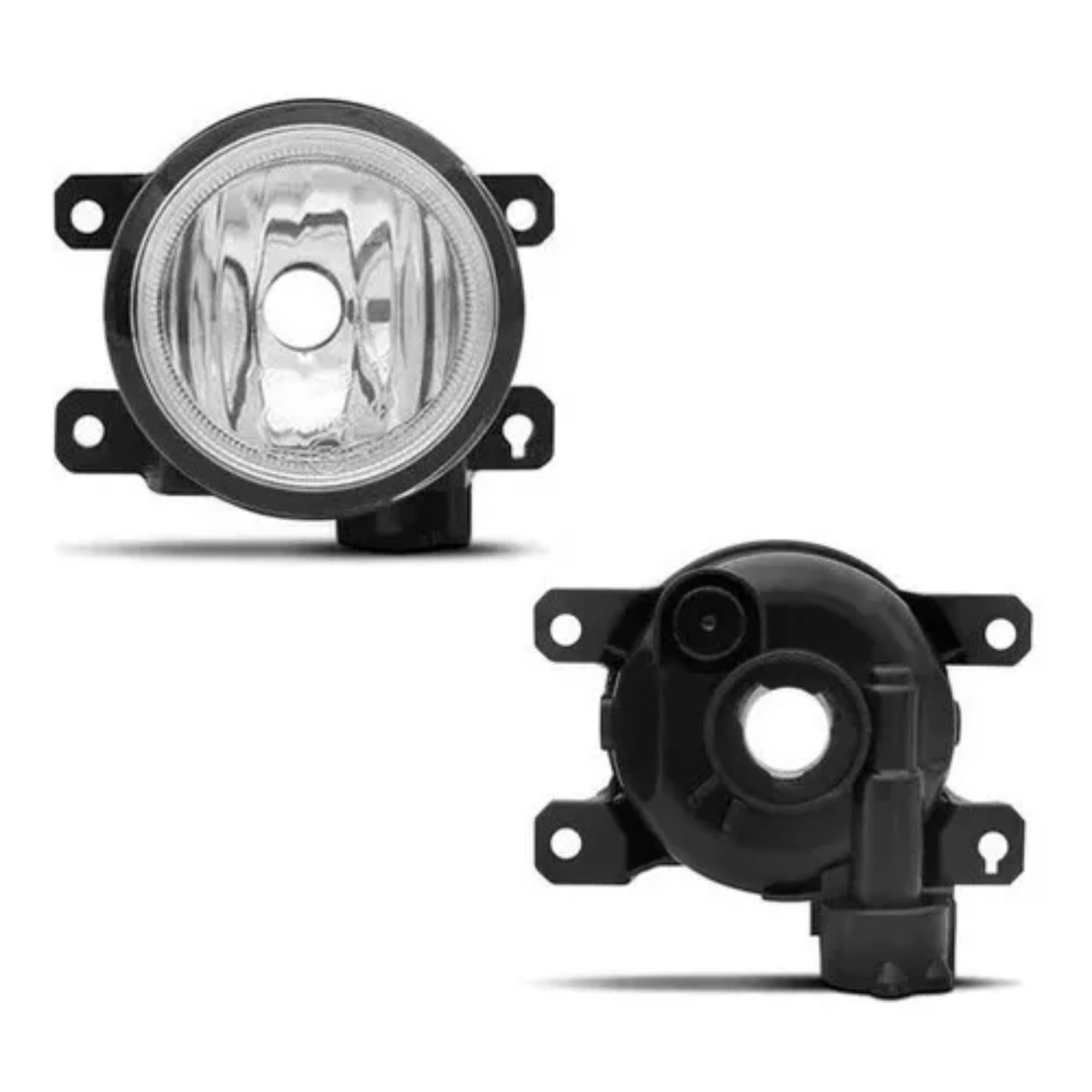Kit Par Farol de Milha Fit 2018 Até 2019 Moldura Preta Botão Modelo Original Suits - STS235HD