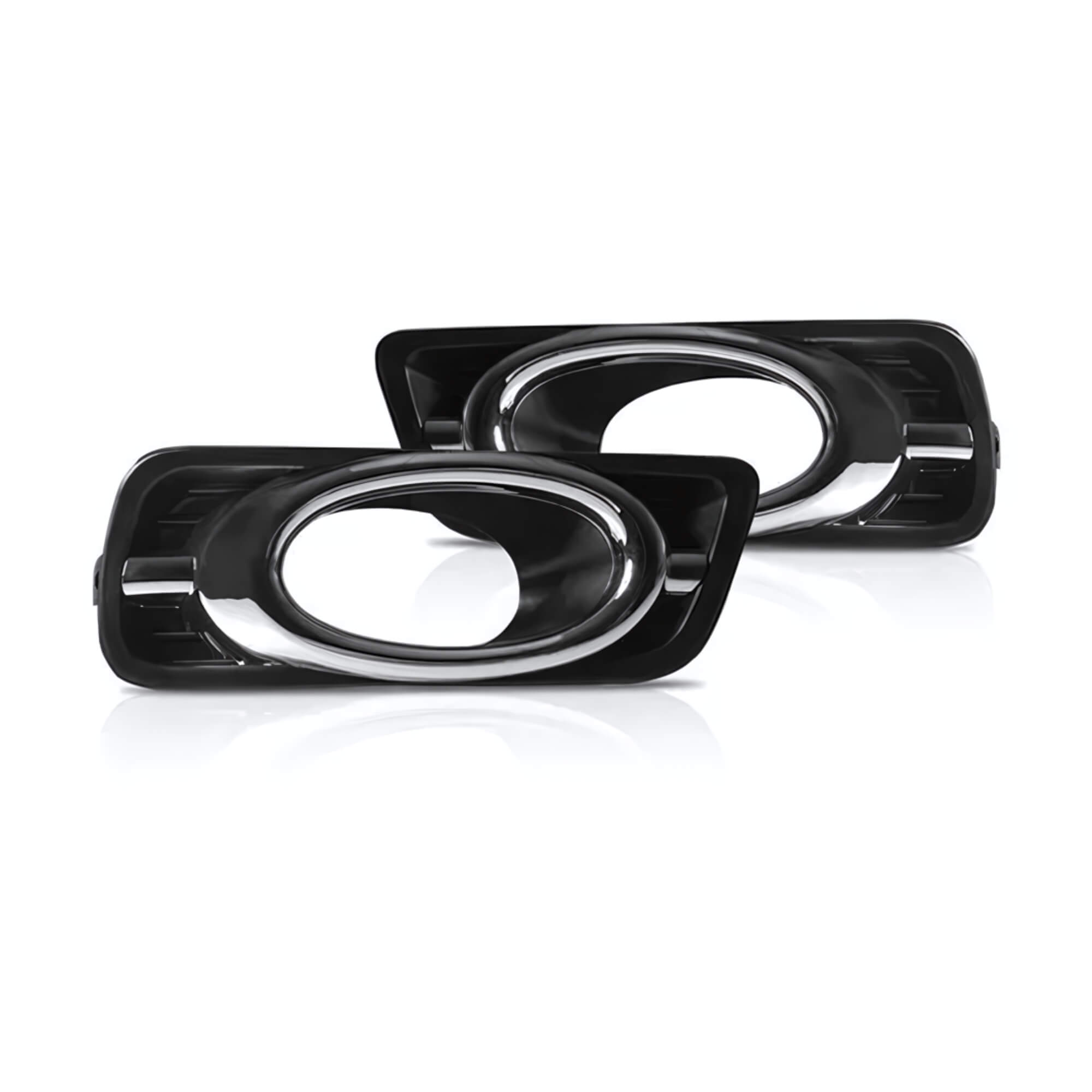 Kit Farol de Milha City 12/13 Moldura Cromo Botão Modelo Original Suits - STS203HD
