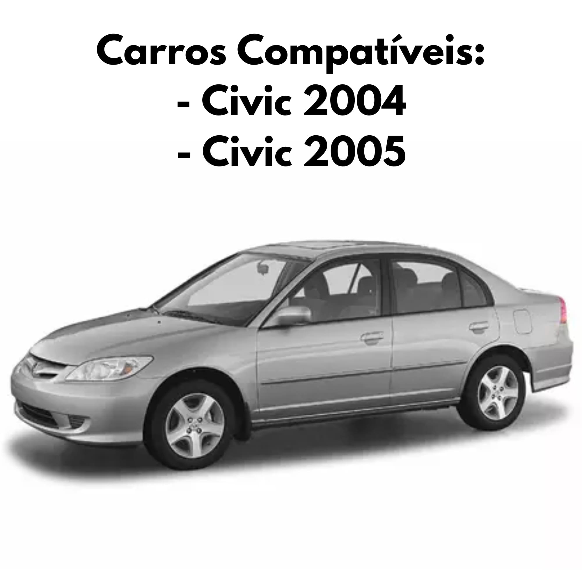 Kit Par de Milha Civic 2004 até 2005 Botão Modelo Original Suits - STS202HD