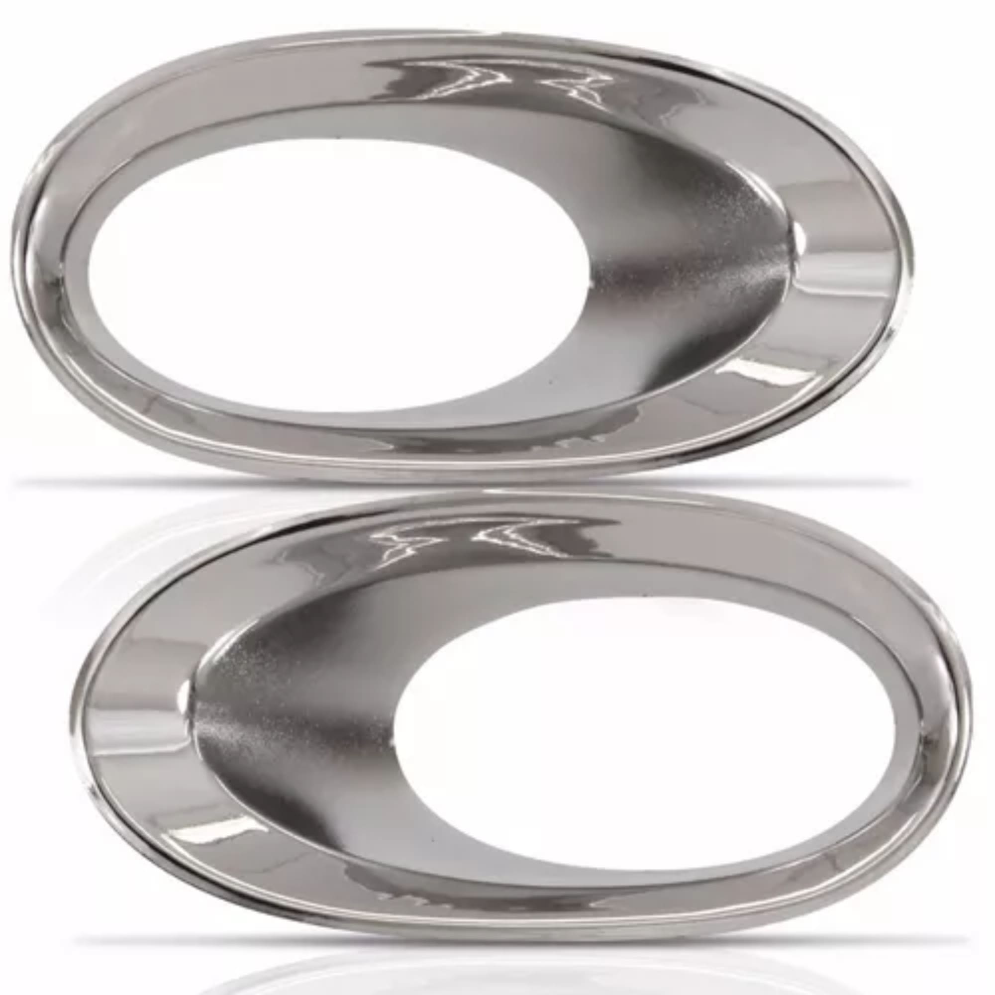 Kit Par Farol de Milha CRV 2010 Até 2011 Moldura Cromo Botão Modelo Original Lente Policarbonato Suits - STS220HD