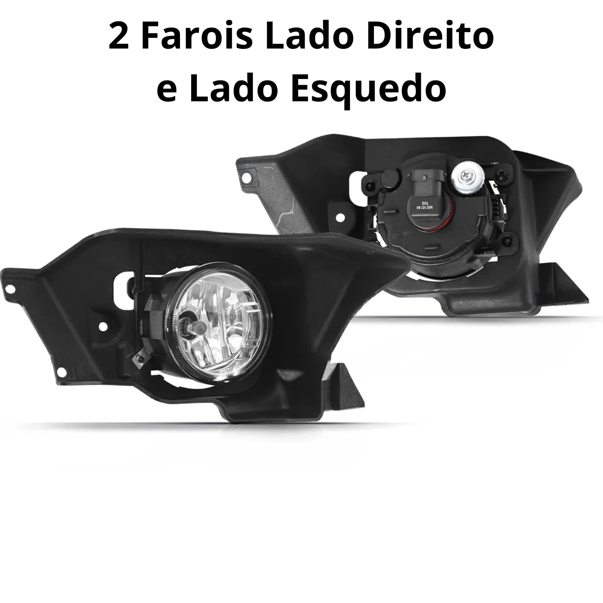 Kit Farol de Milha CRV 2012 Até 2015 Moldura Cromo Botão Original Suits - STS213HD
