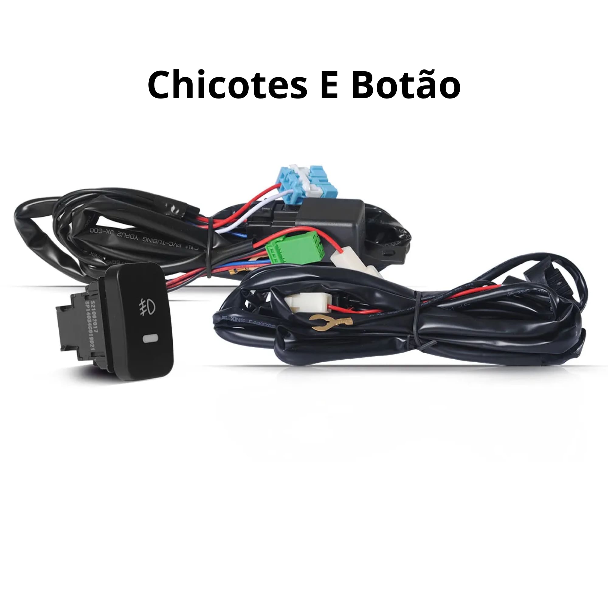 Kit Farol de Milha CRV 2012 Até 2015 Moldura Cromo Botão Original Suits - STS213HD