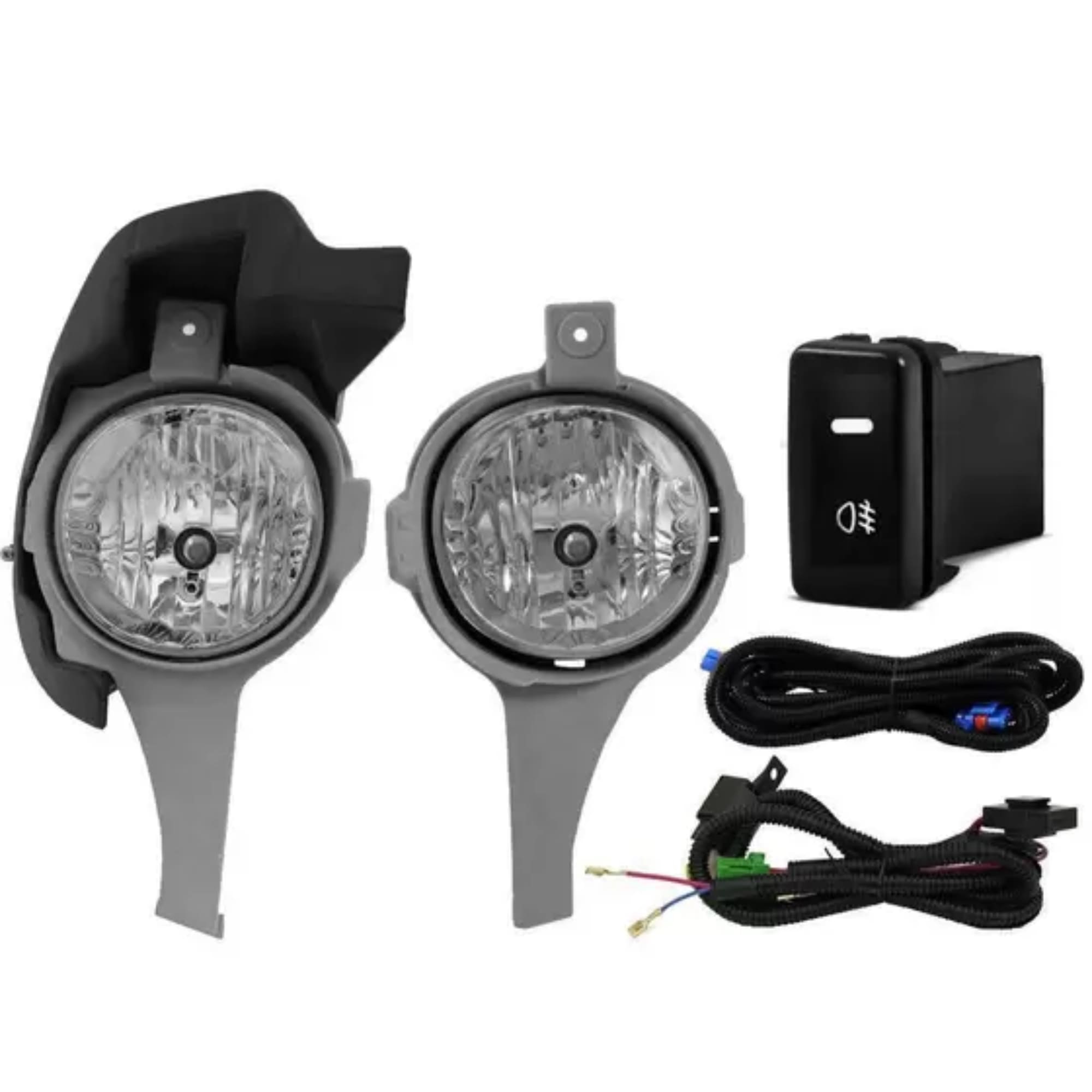 Kit Farol de Milha Hilux 05/08 Botão Modelo Original Encaixe da Lâmpada HB4  Suits - STS506TA