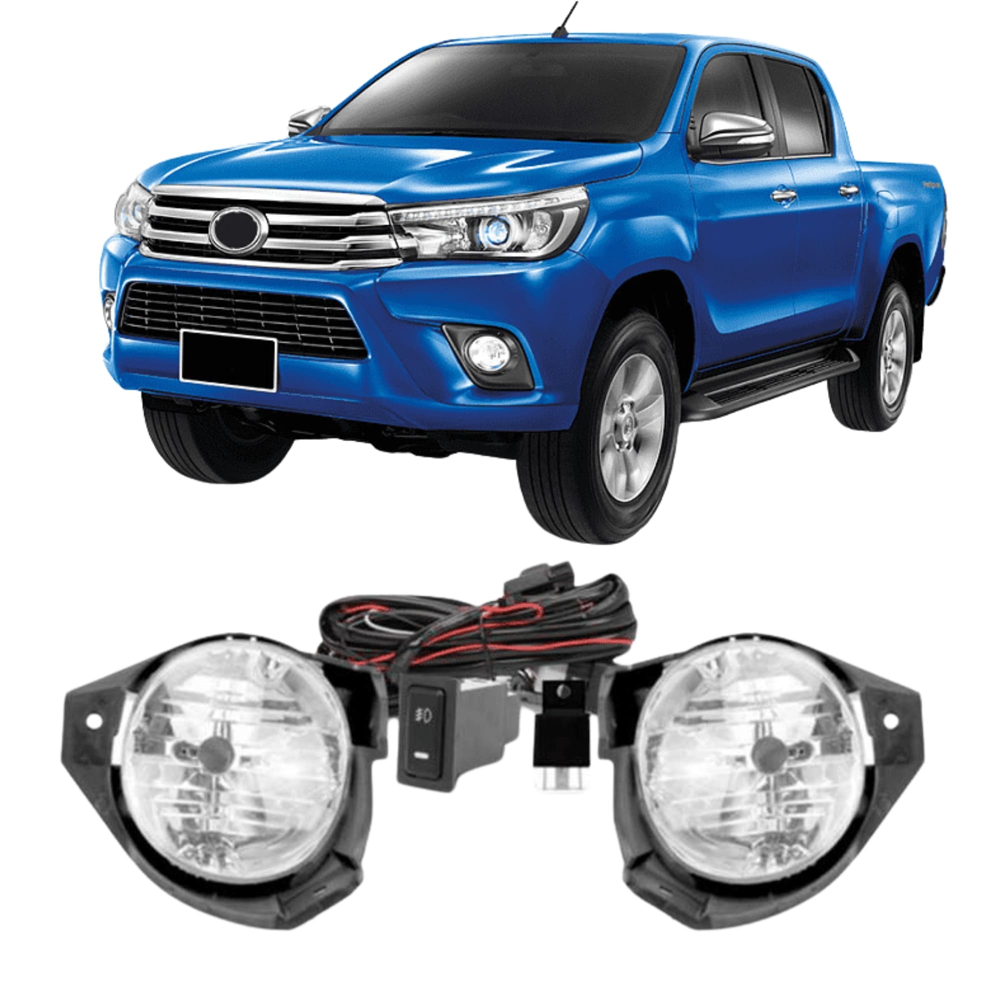 Kit Farol de Milha Hilux 09/11 Botão Modelo Original de Alta Qualidade Suits - STS505TA
