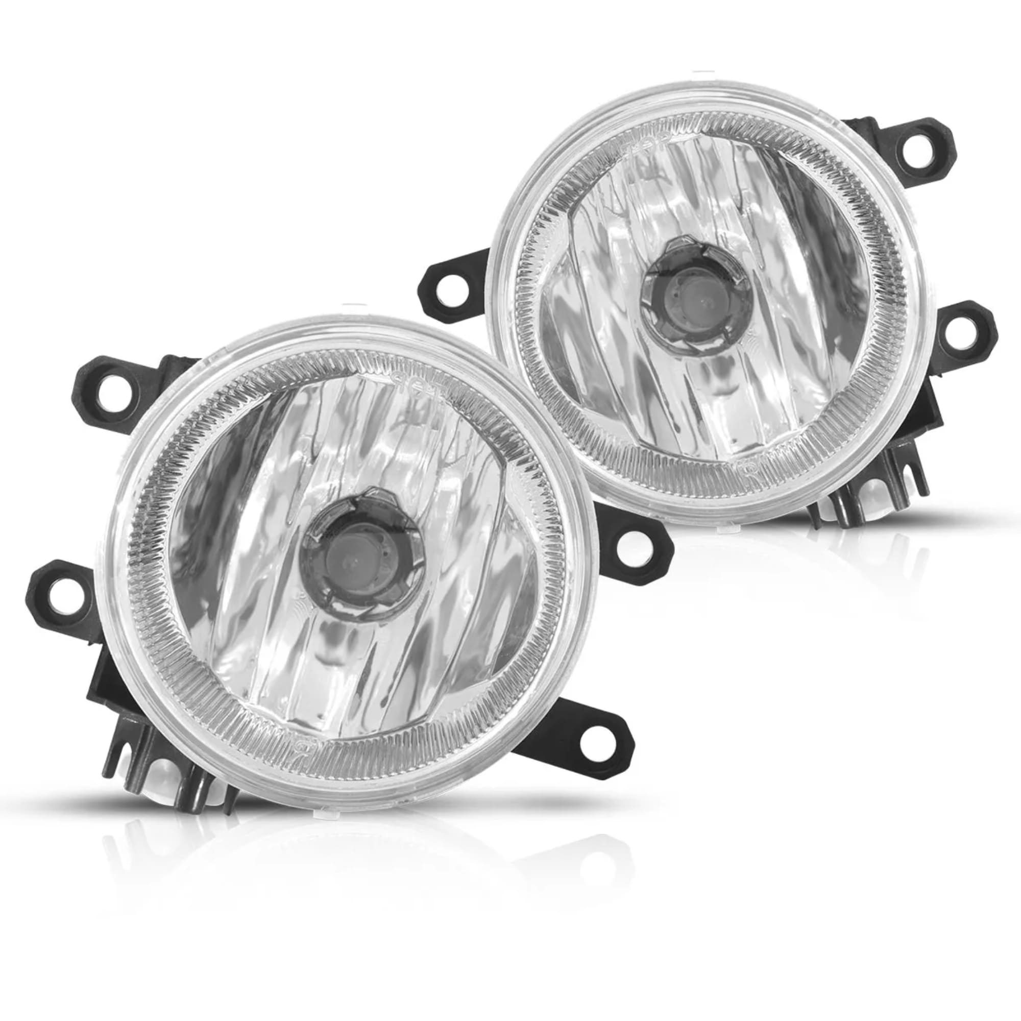 Kit Farol de Milha Hilux 16/18 Moldura Cromo Botão Modelo Original Suits - STS518TA