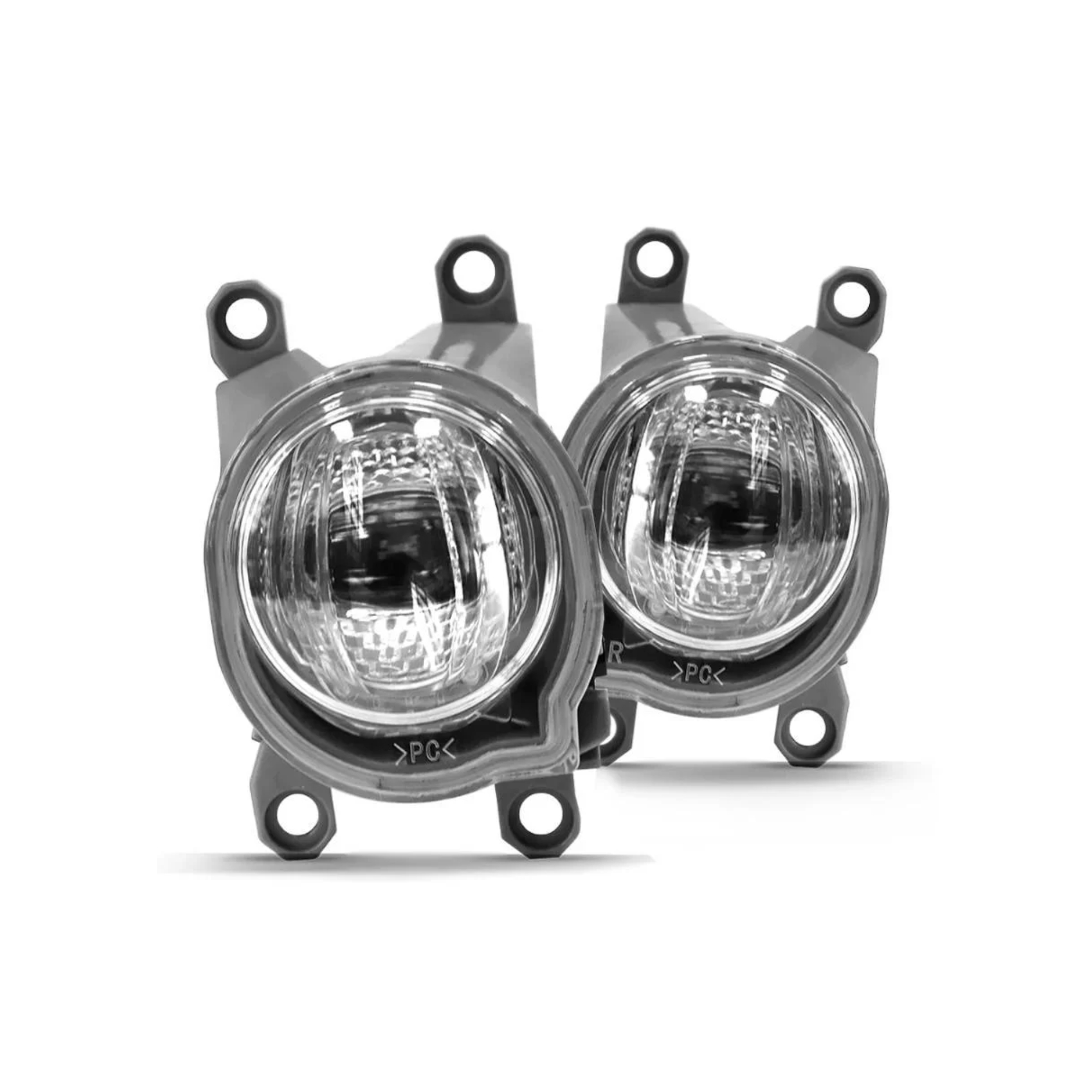 Kit Farol De Milha Hilux 2021 Botão Original Moldura Preta 2 Farois LD e LE - Suits STS537TA
