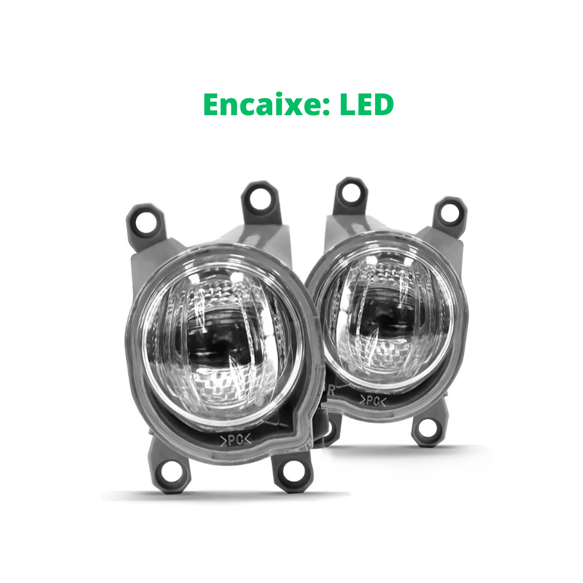 Kit Farol De Milha Hilux 2021 Botão Original Moldura Preta 2 Farois LD e LE - Suits STS537TA