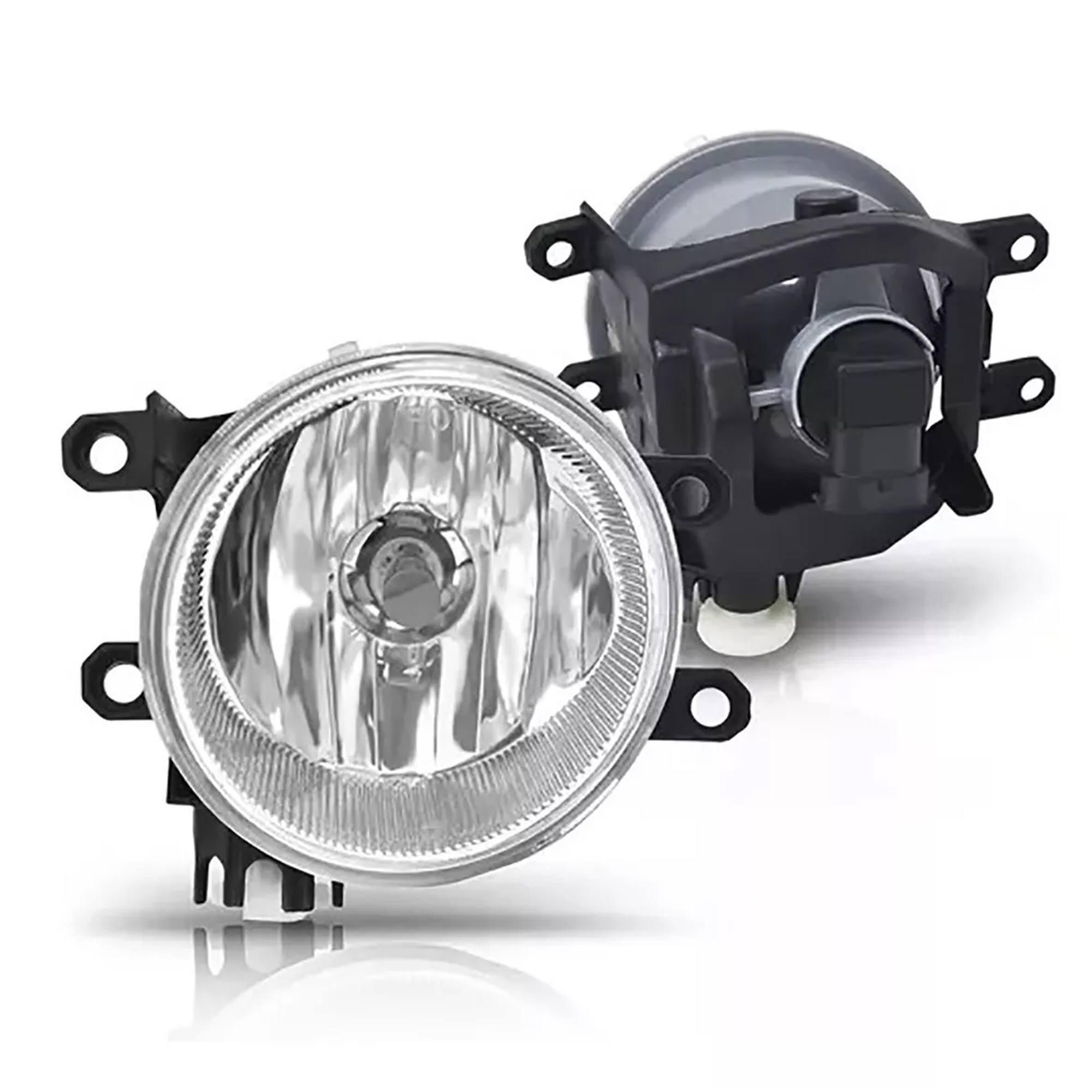Kit Farol de Milha Yaris 2018 botão Original Moldura Preta  -  Suits STS529TA