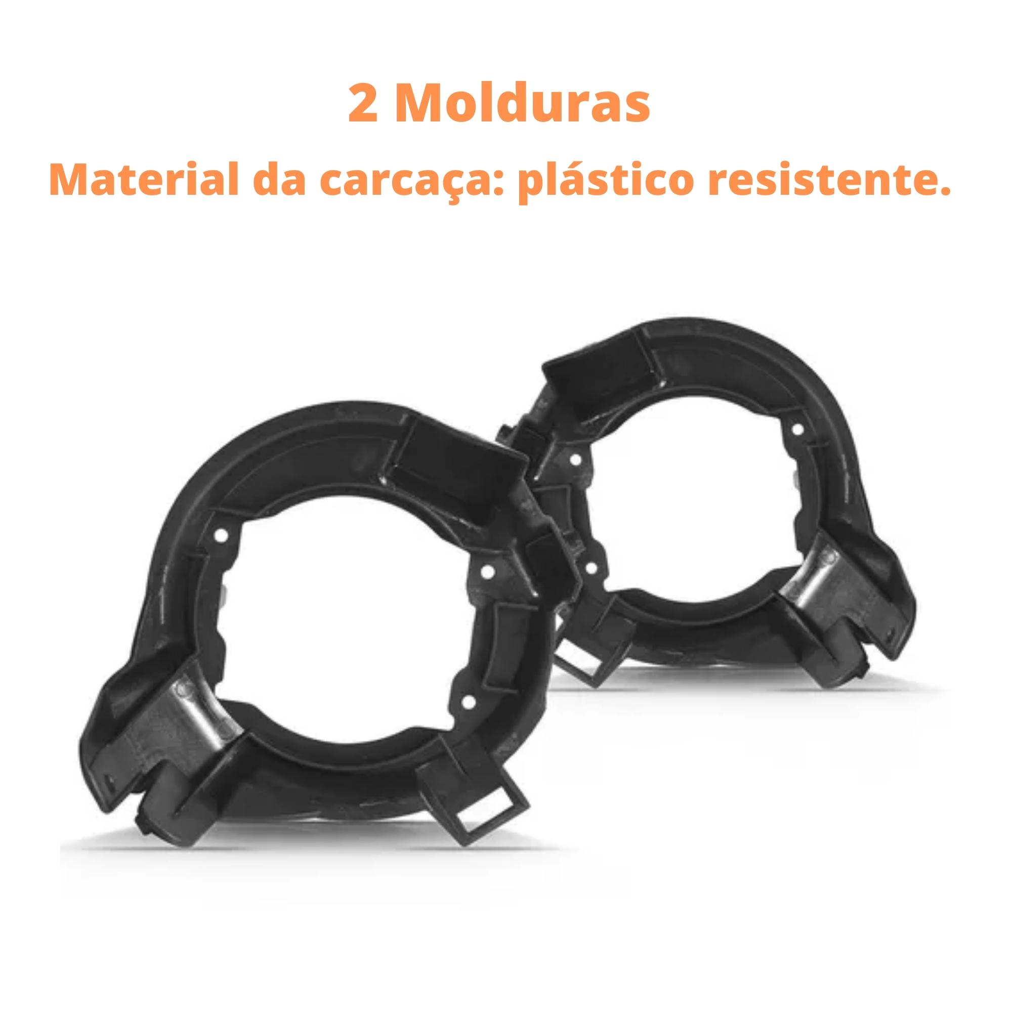 Kit Farol de Milha Frontier 2008 2009 2010 2011 2012 Botão Original Moldura - Suits STS301NS
