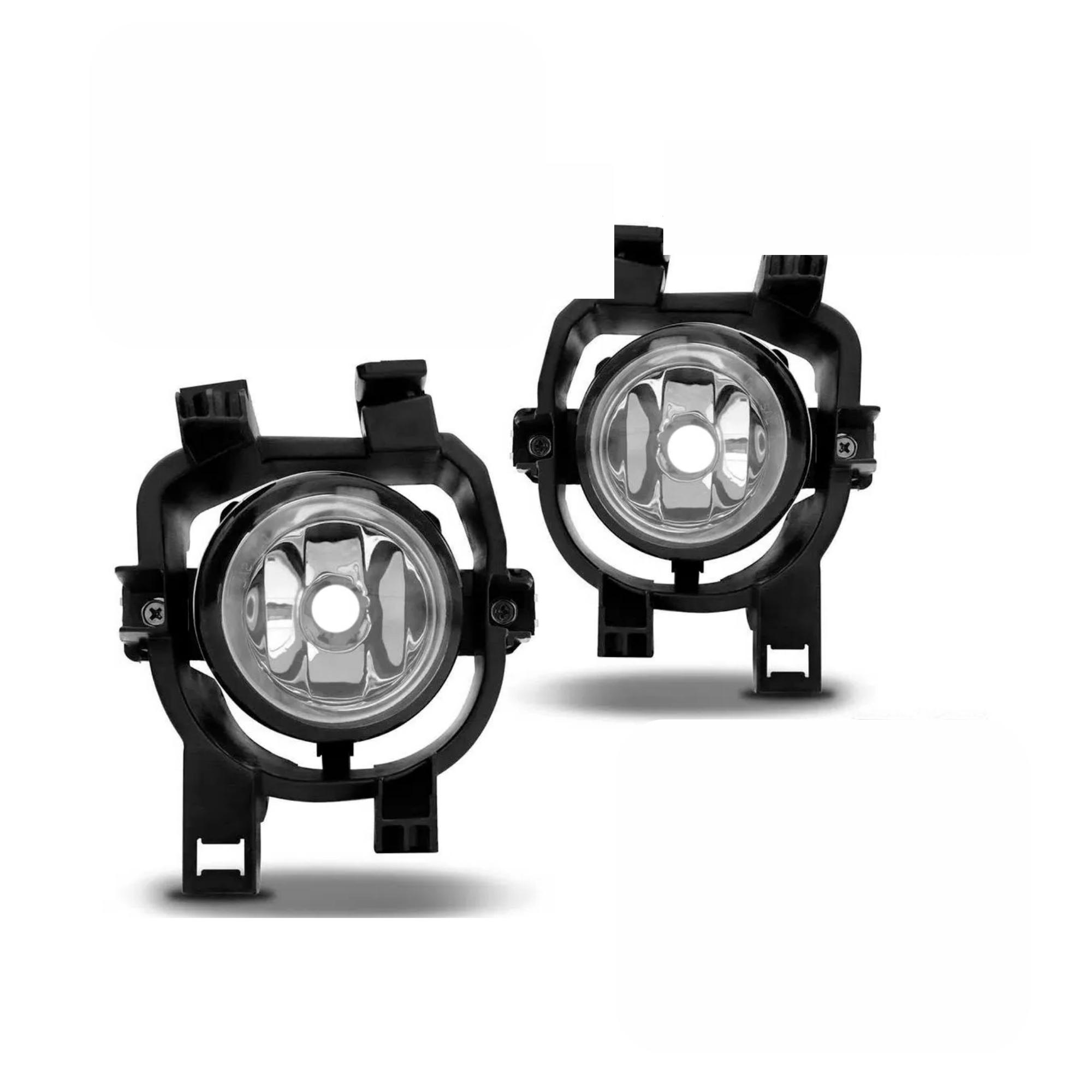 Kit Farol De Milha Frontier 2017-2020 Moldura Cromo Botão Modelo Original Suits - STS318NS