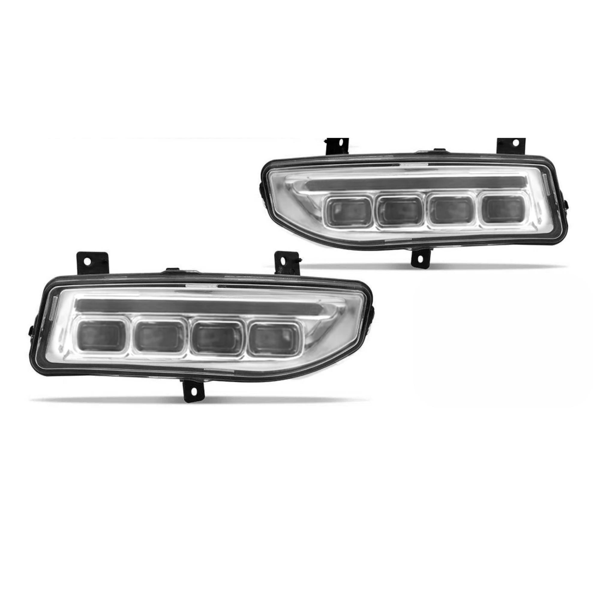Kit Farol de Milha Kicks 2016 a 2019 Moldura Botão Original Suits - STS320NS