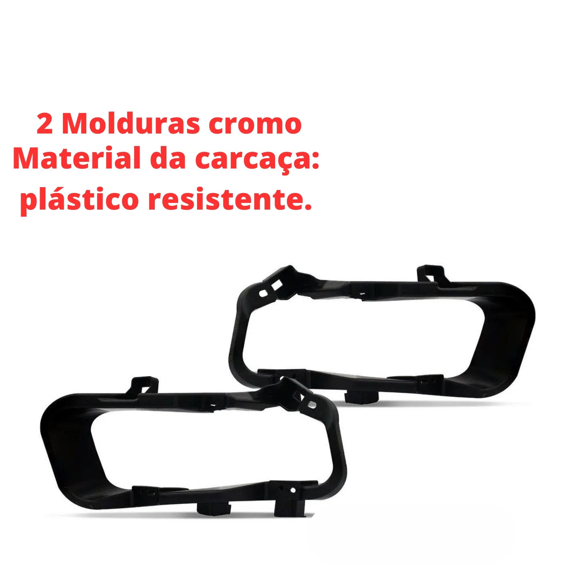 Kit Farol de Milha Kicks 2016 a 2019 Moldura Botão Original Suits - STS320NS