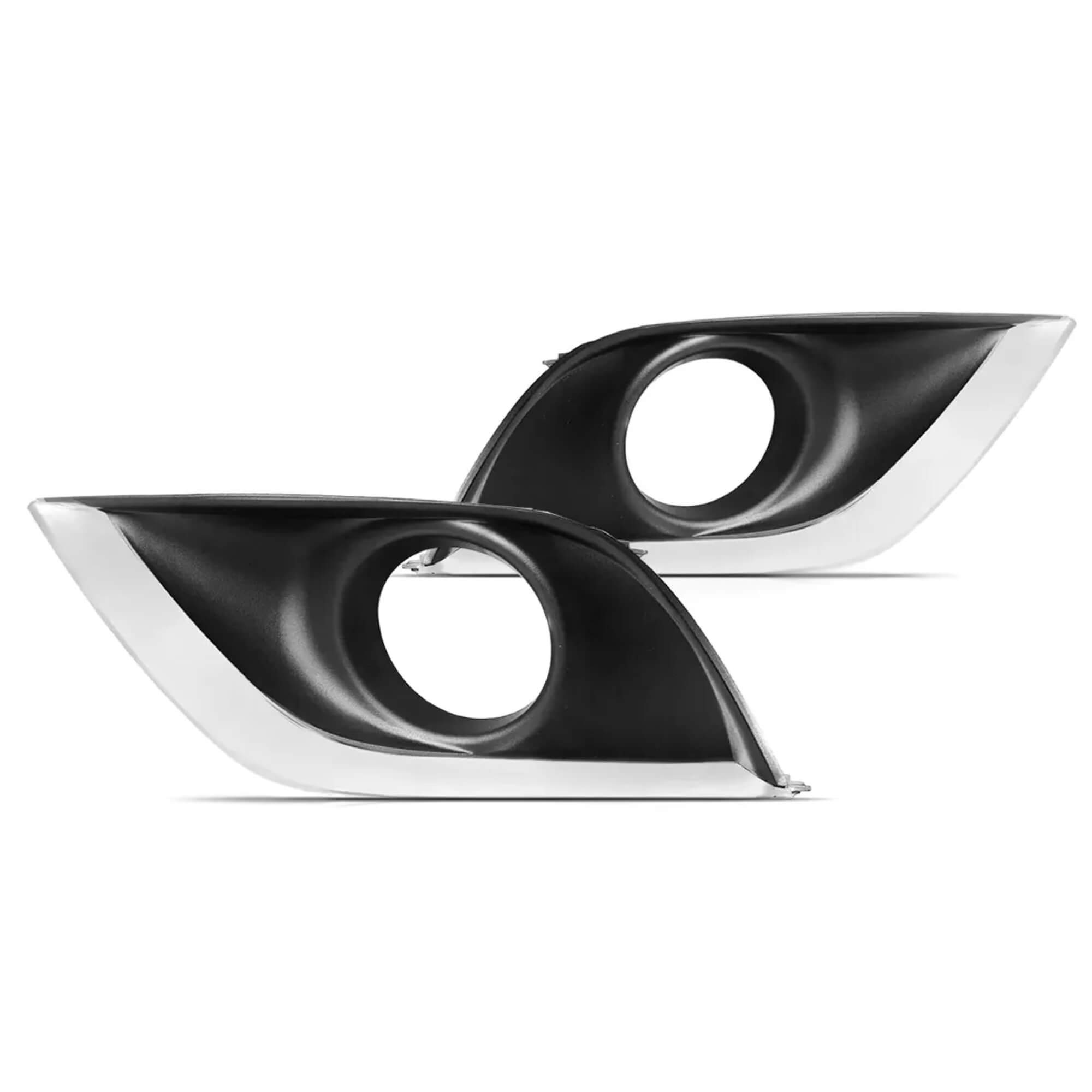 Kit Farol de Milha Nissan Versa 2015 a 2019 Moldura Cromo Botao Modelo Original Suits - STS316NS