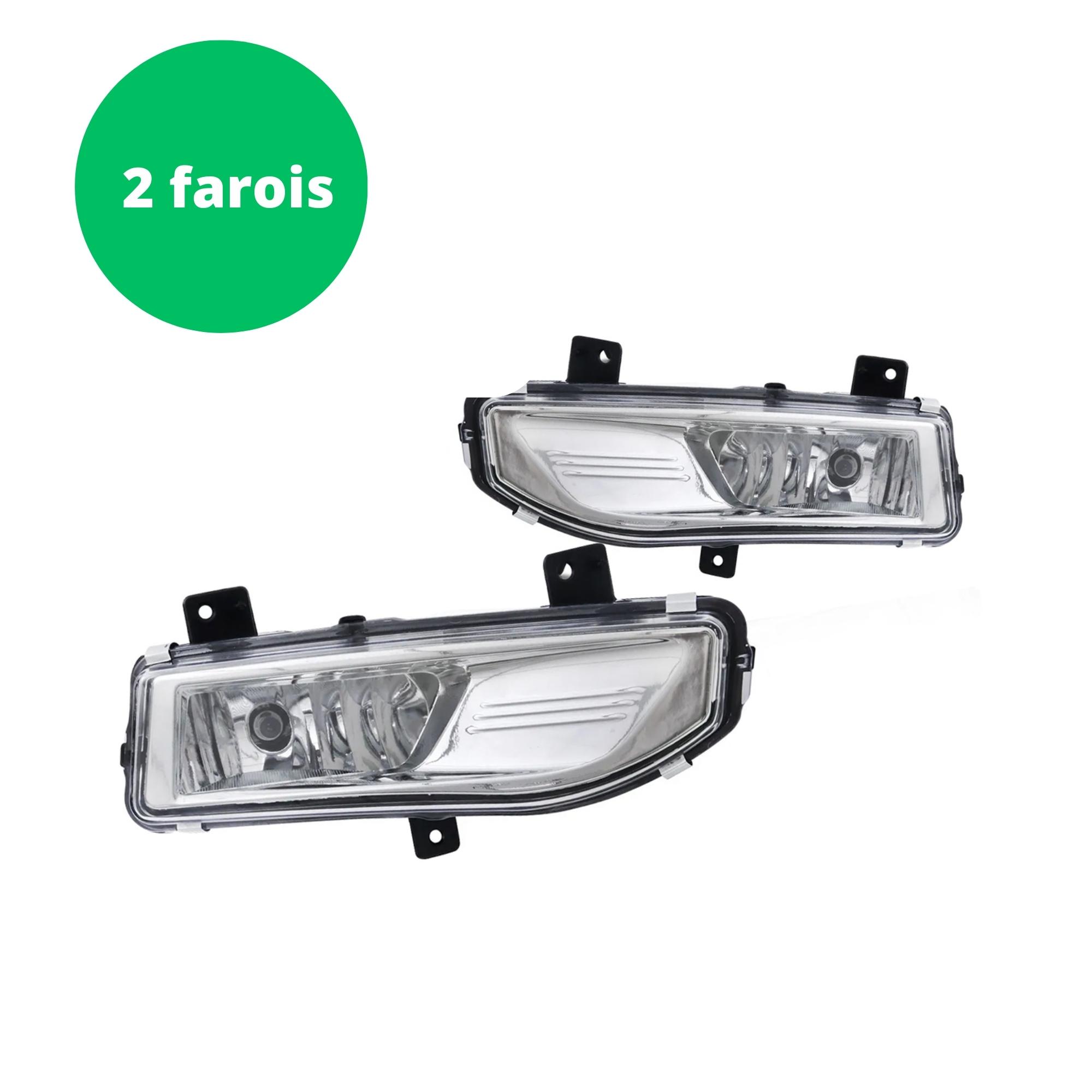 Kit Farol de Milha Versa 2021 Moldura Preta Botão Modelo Original 2 Farois LD e LE Suits - STS304NS