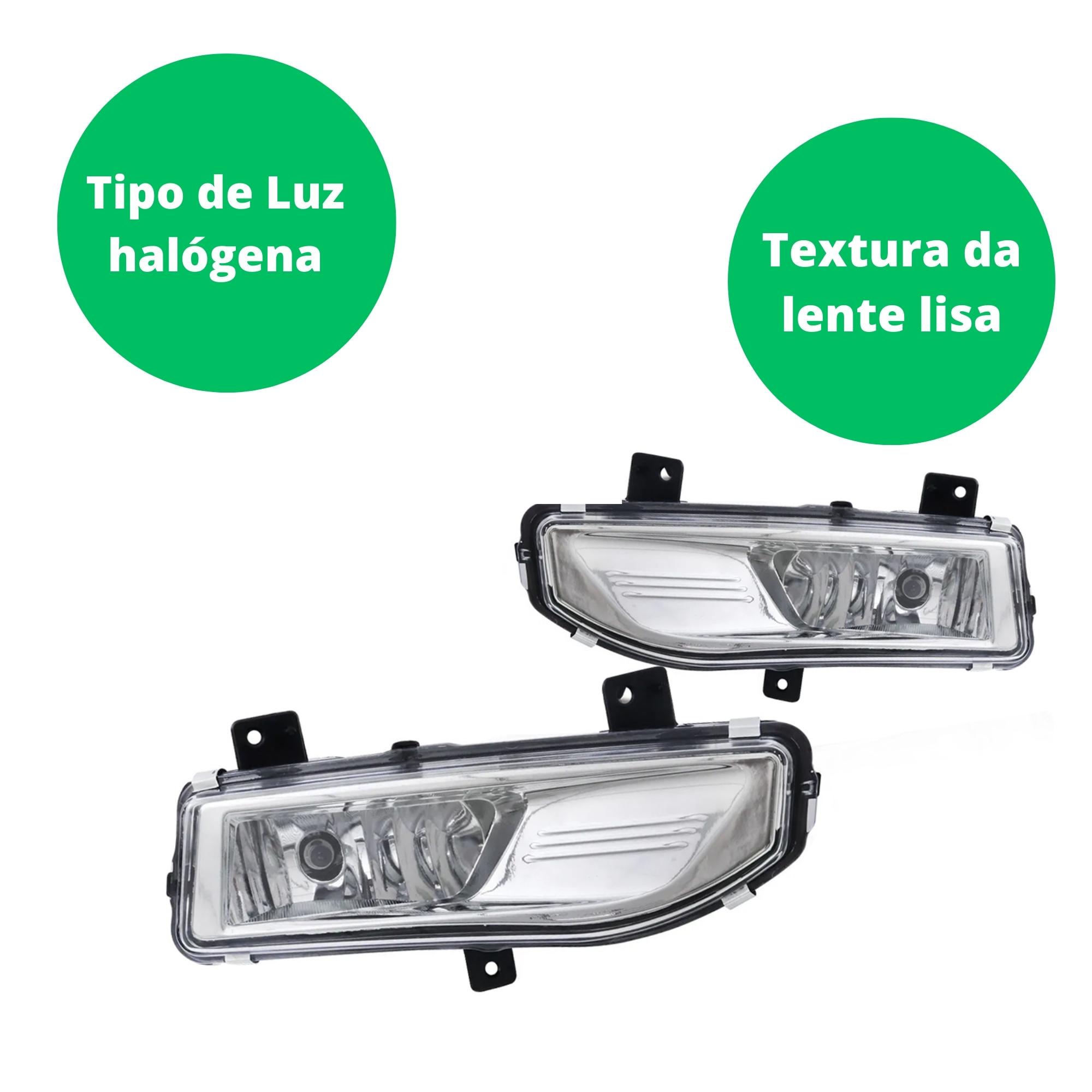 Kit Farol de Milha Versa 2021 Moldura Preta Botão Modelo Original 2 Farois LD e LE Suits - STS304NS