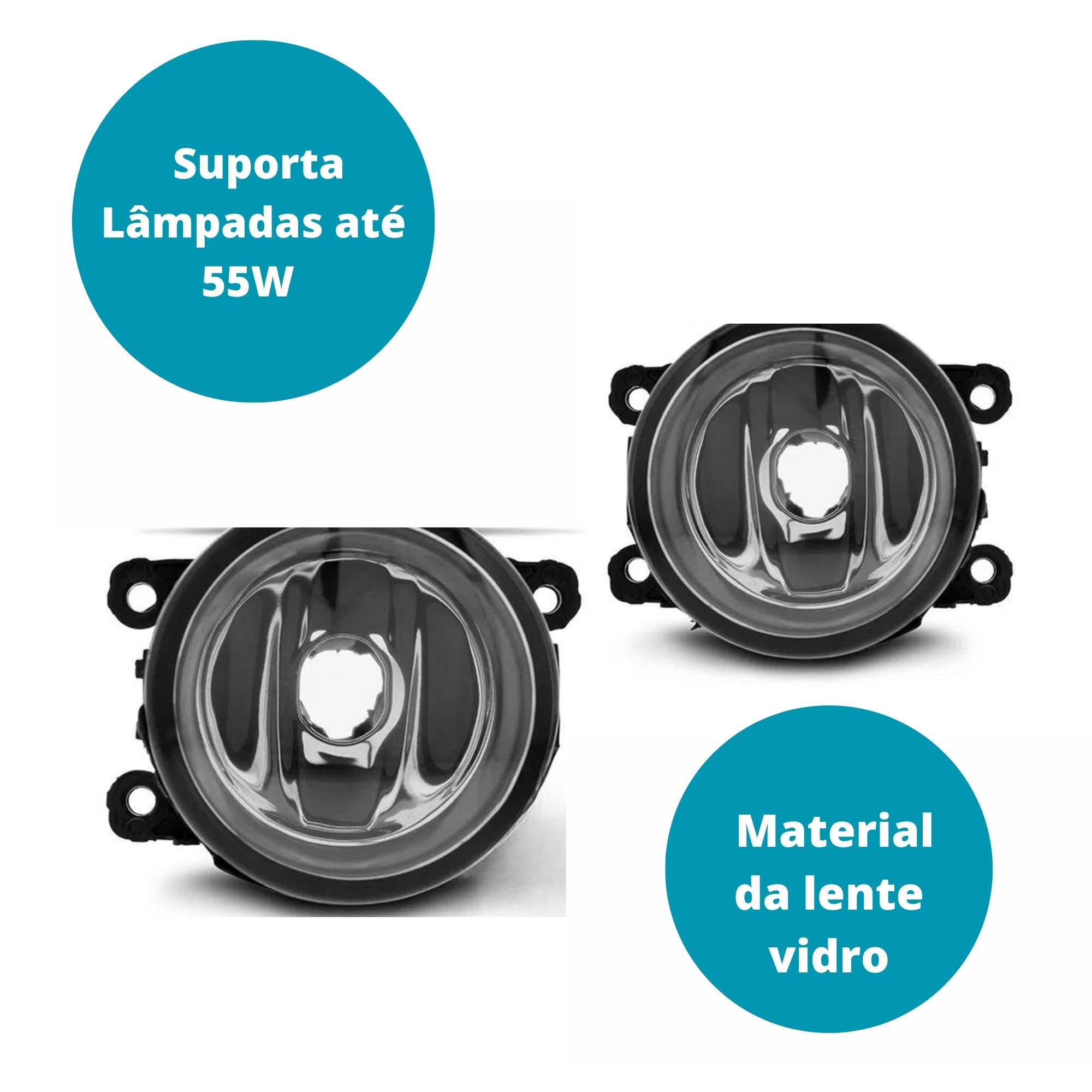 Kit Farol De Milha Logan/Sandero 2007/2011 Clio/Duster 2013/2016, Botão Alternativo Suits STS907RN