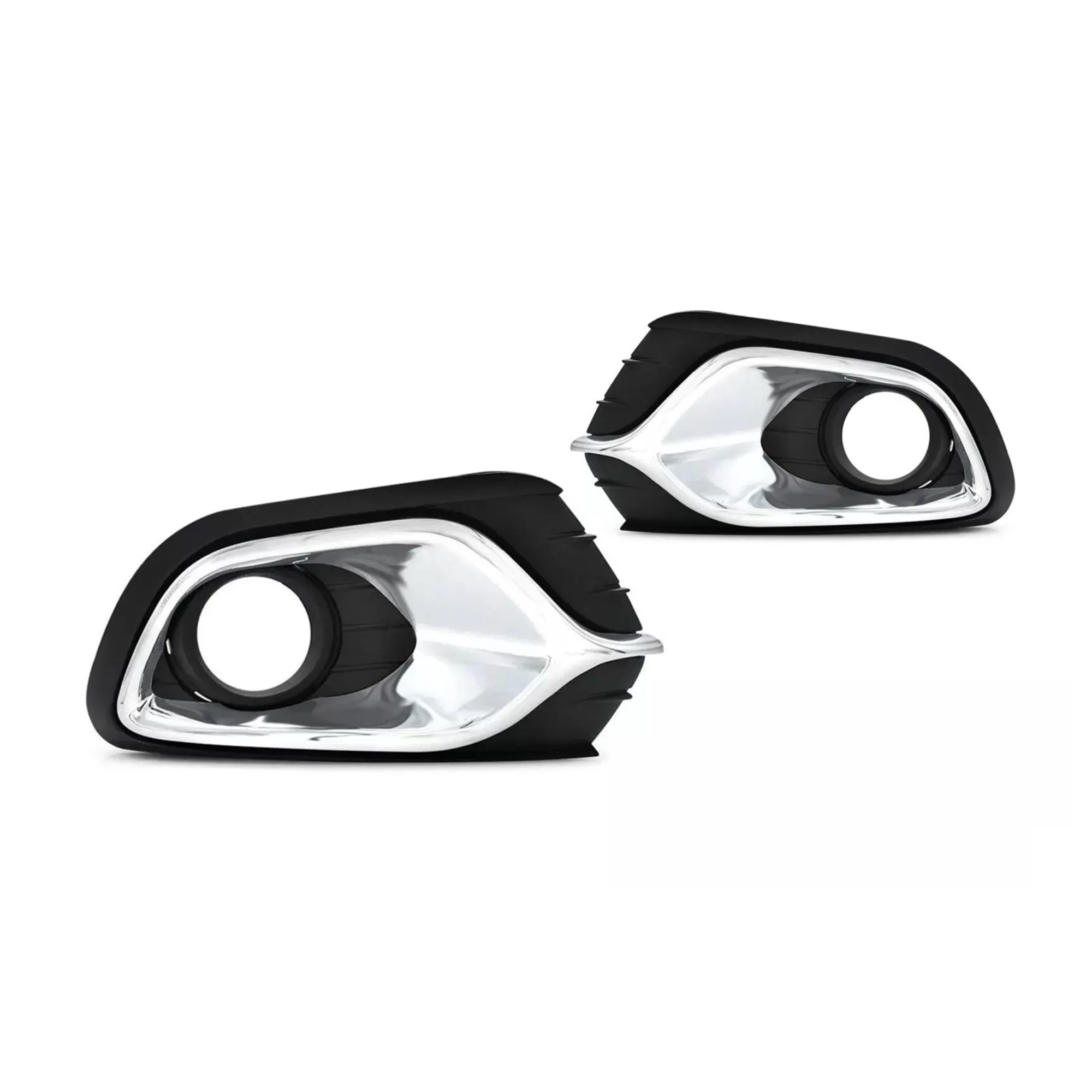 Kit Farol de Milha Logan 2015 a 2018 Lente de Vidro Cromo e Botão Alternativo Suits - STS909RN-V