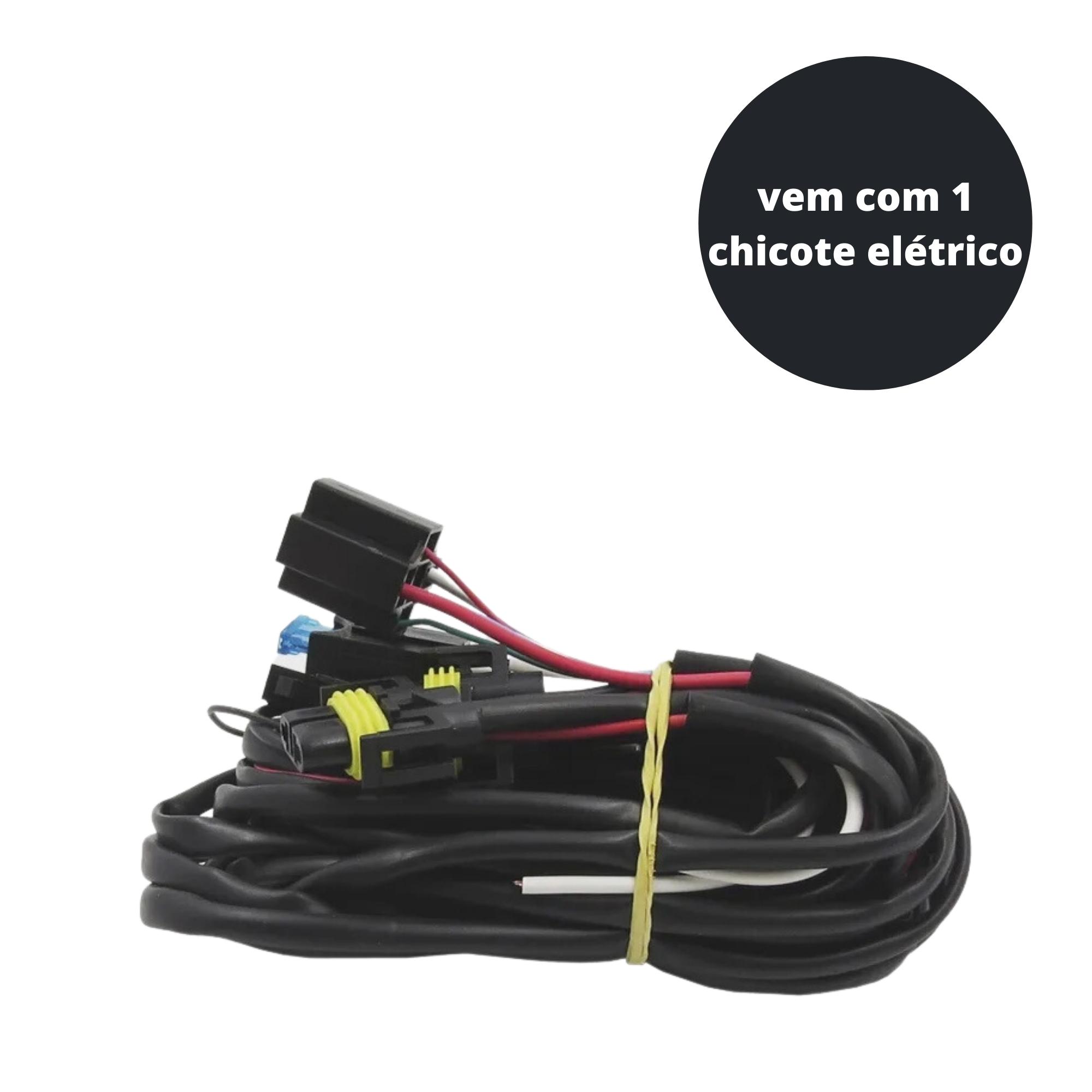 Kit Farol de Milha Sandero 2012/2014 Molduras Cromadas Chicote Elétrico Alternativo Suits - STS903RN