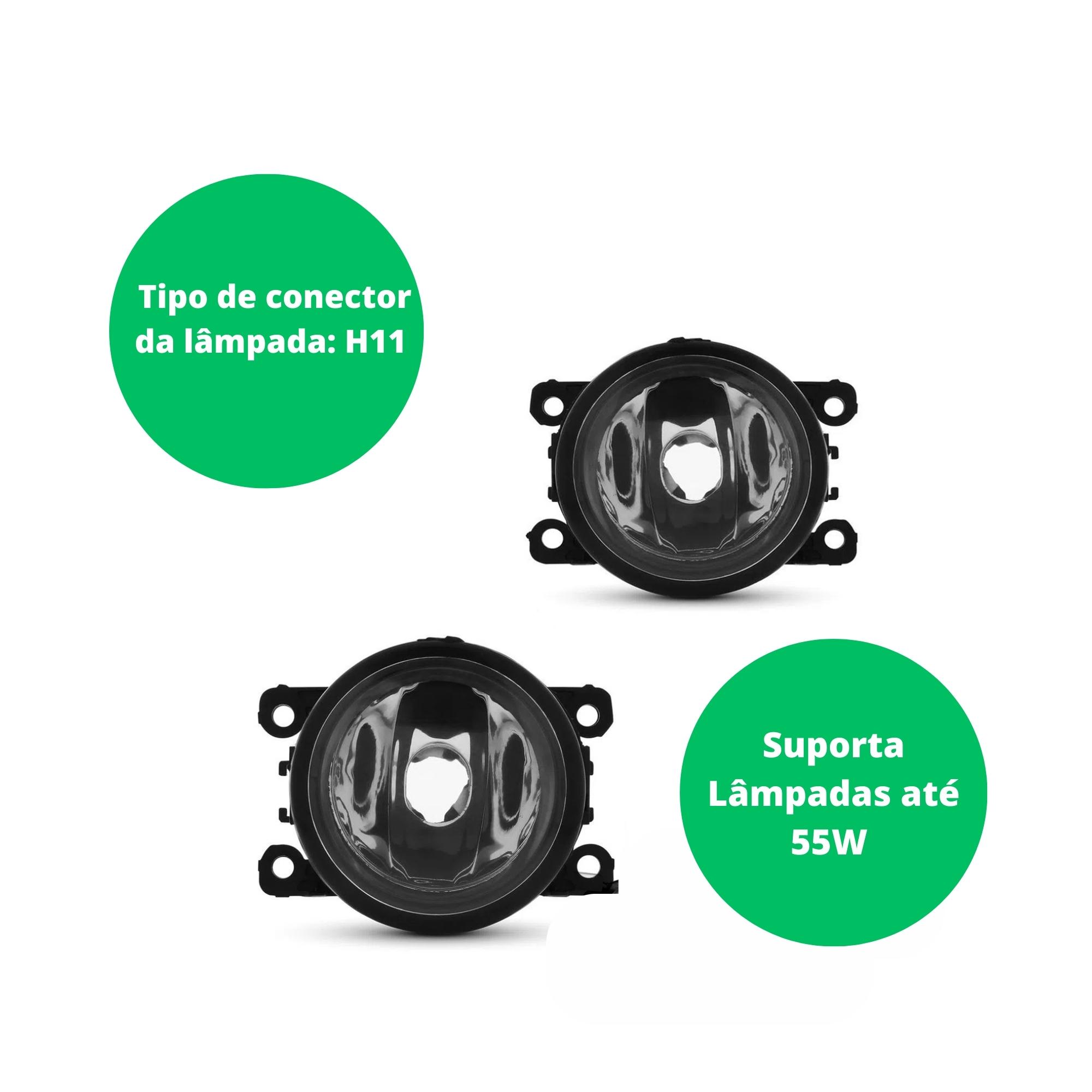 Kit Farol de Milha Sandero 2015 a 2017 Moldura Botão Alternativo Suits - STS908RN