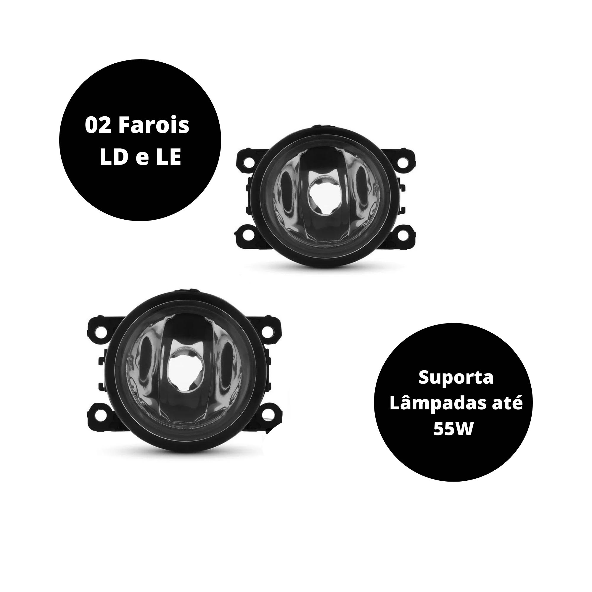 KIt Farol de Milha Logan Sandero Oroch Moldura Alternativo Colante Suits - STS905RN