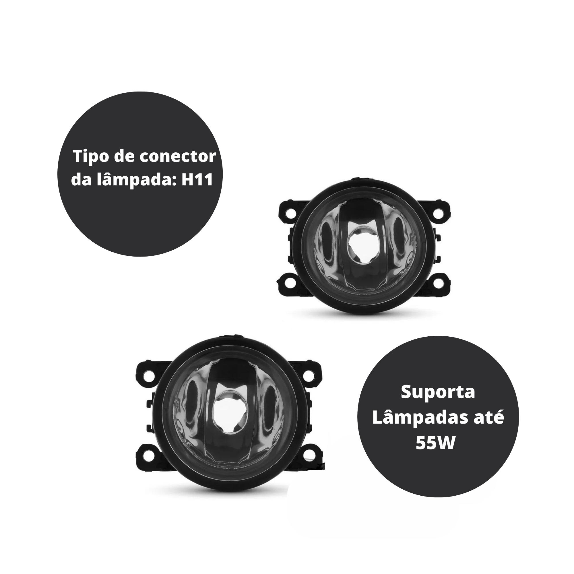 KIt Farol de Milha Logan Sandero Oroch Moldura Alternativo Colante Suits - STS905RN