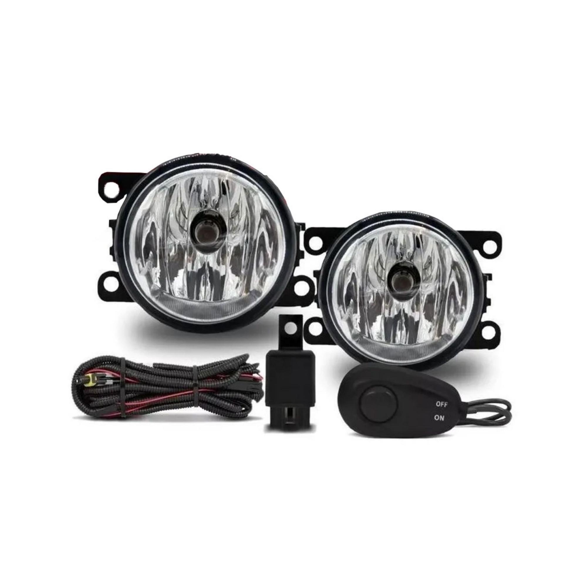 Kit Farol de Milha C3 2009 a 2012 com Botão Alternativo Colante Suits - STS1101CT