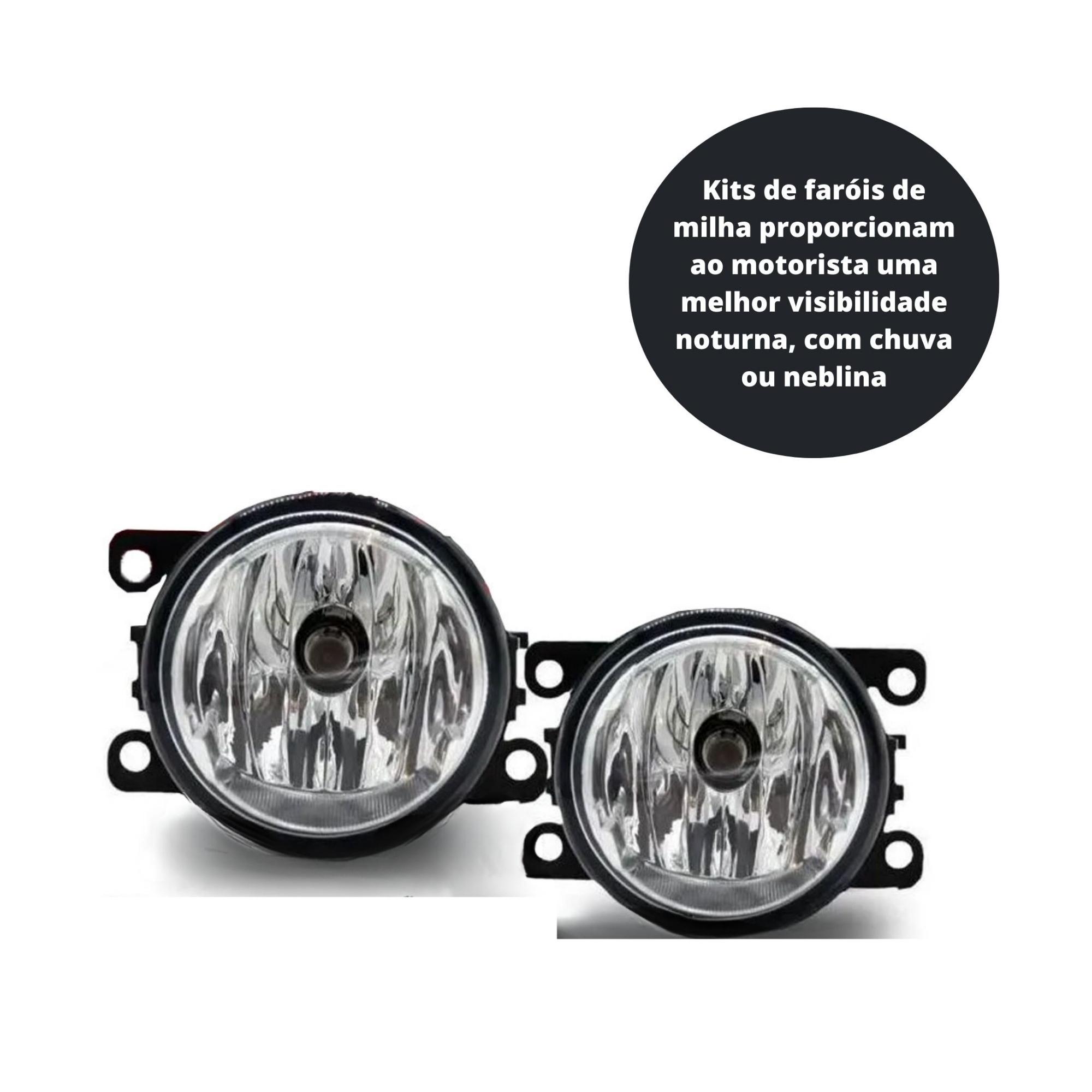 Kit Farol de Milha C3 2009 a 2012 com Botão Alternativo Colante Suits - STS1101CT