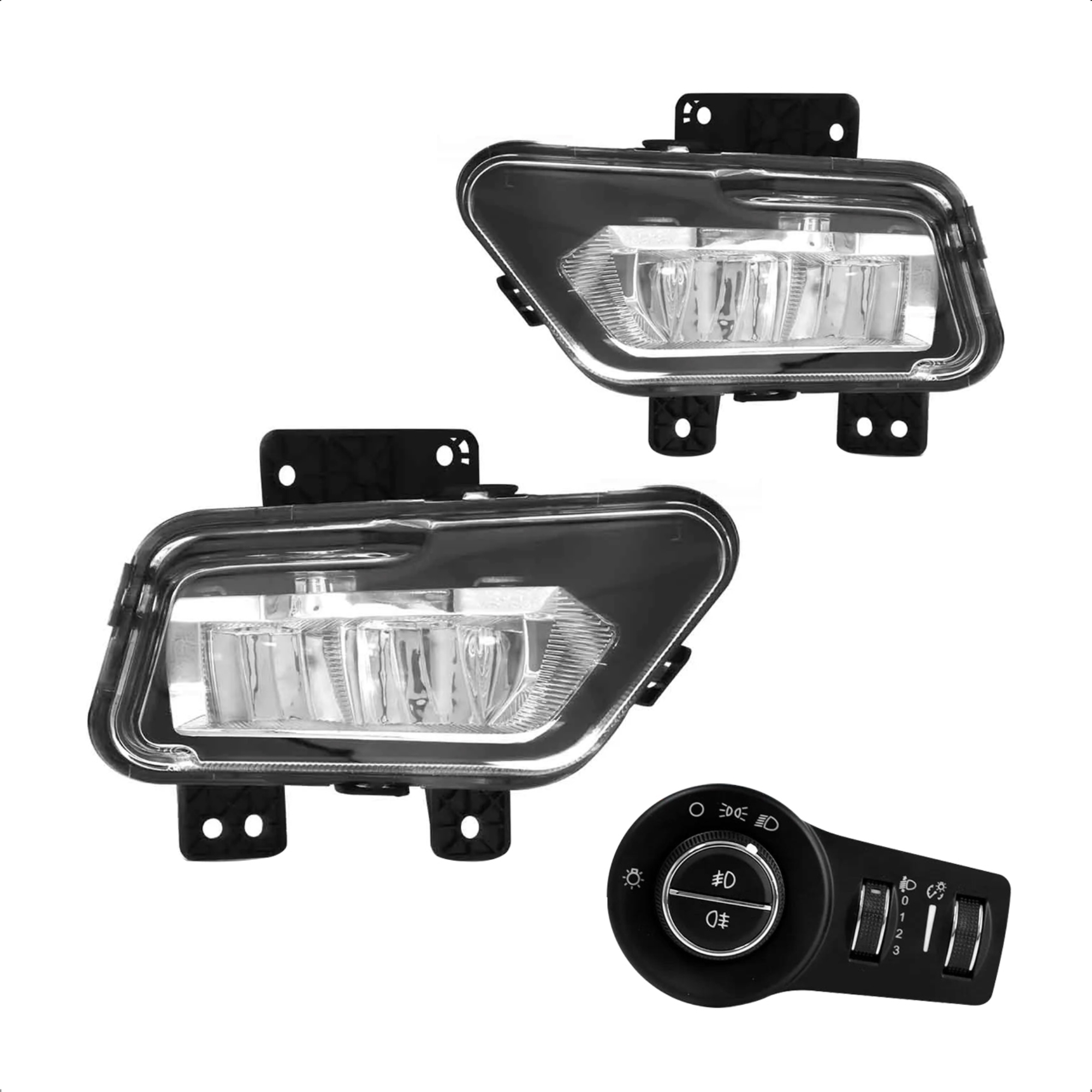 Kit Farol de Milha Renegade 2022 a 2024 Farol de Led com Botão Modelo Original Suits - STS101JP