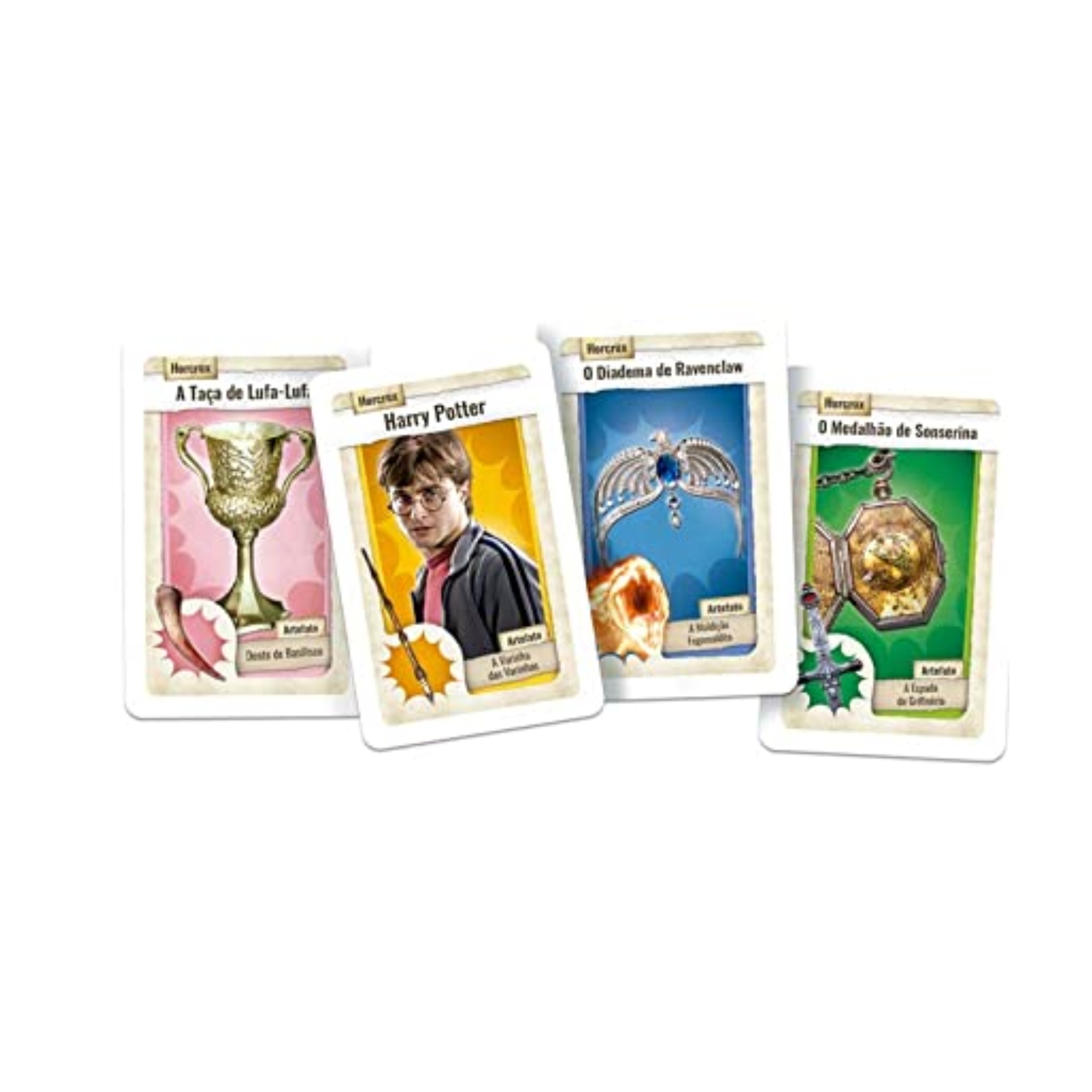 COMP Kit Brinquedo Jogo de Tabuleiro Harry Potter Clássicos com Baralho + Jogo Carton Harry Potter Desafio Das Horcruxes