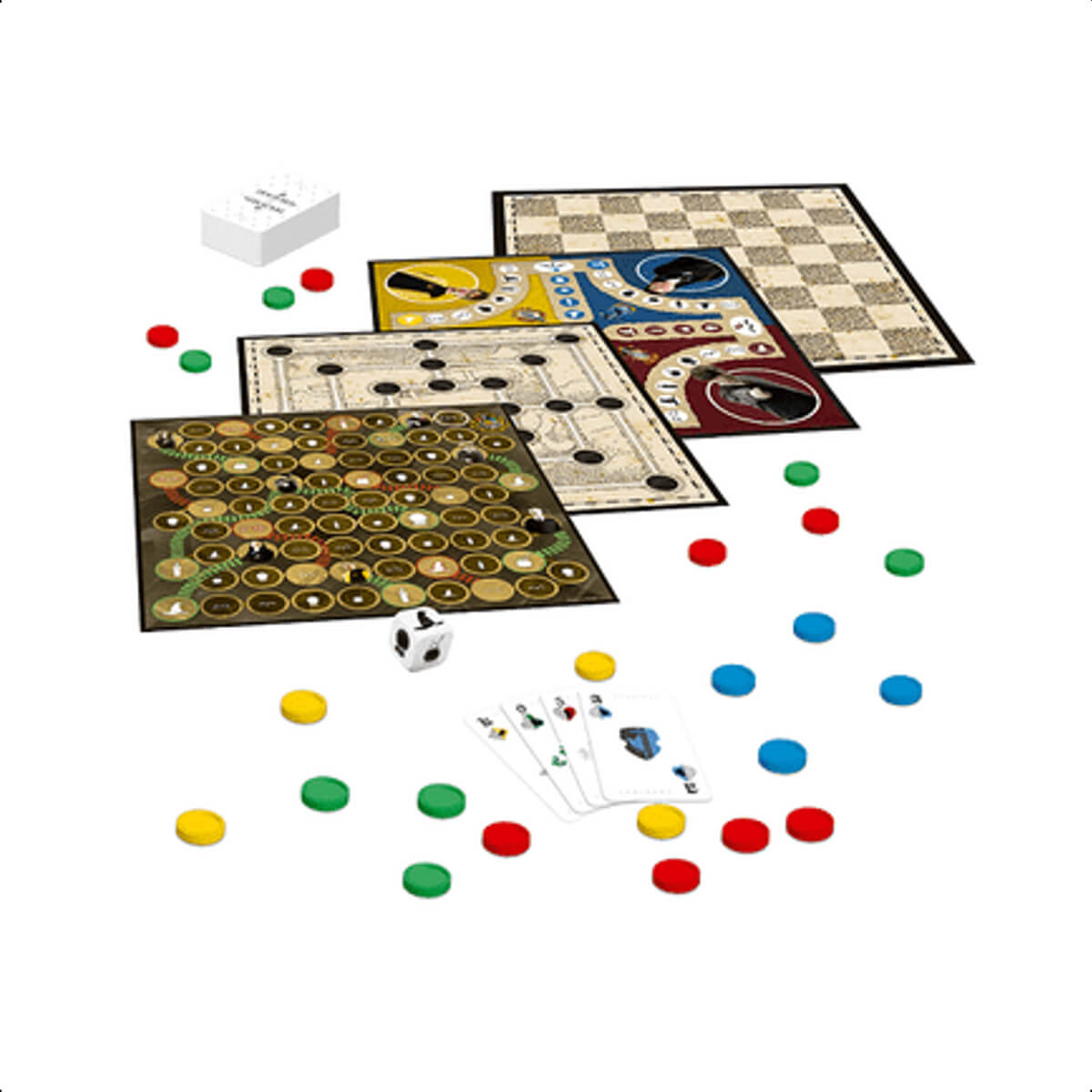 COMP Kit Brinquedo Jogo de Tabuleiro Harry Potter Clássicos com Baralho + Jogo Carton Harry Potter Desafio Das Horcruxes