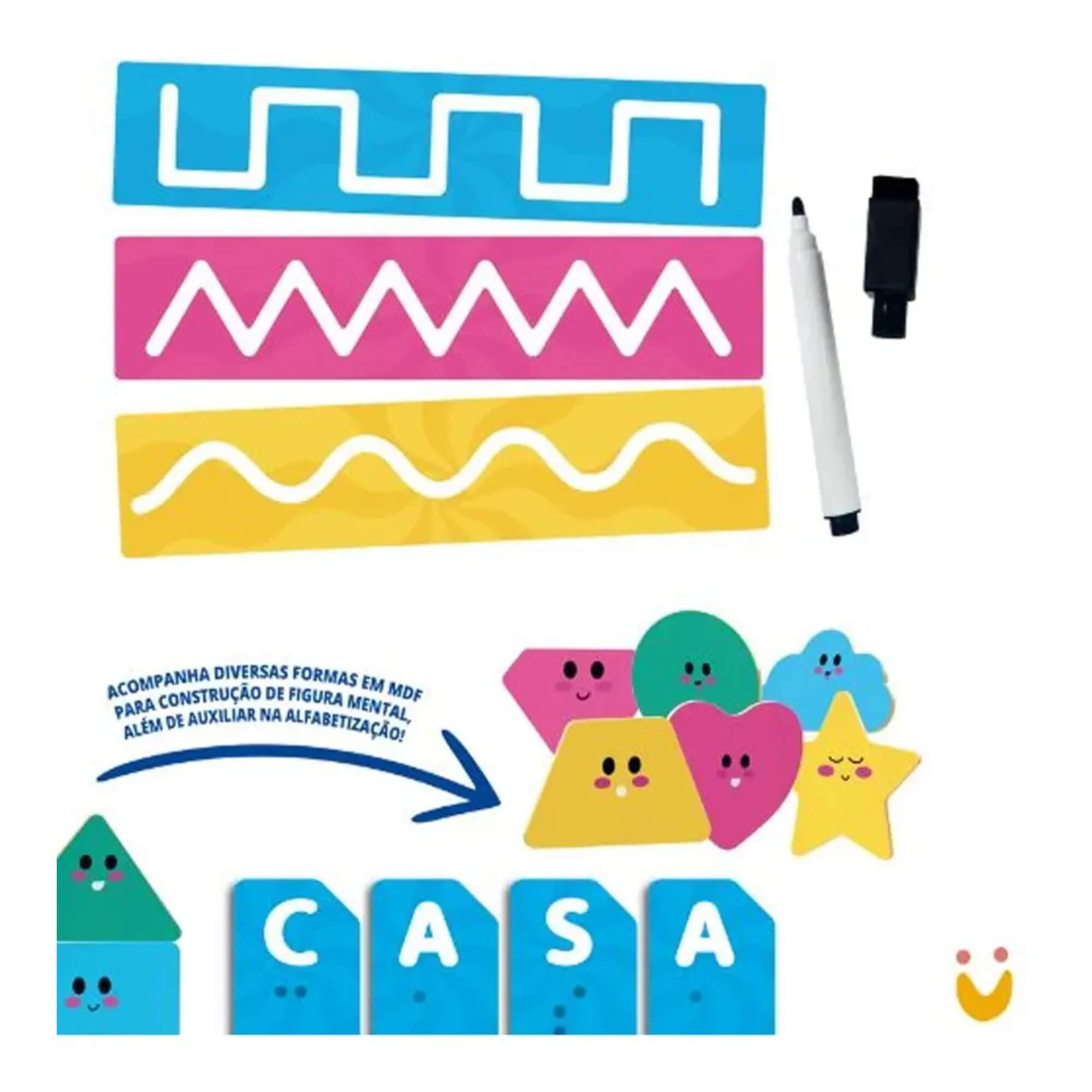 Brinquedo Kit de Atividades Aprendendo Braille 87 peças Xalingo - 17610