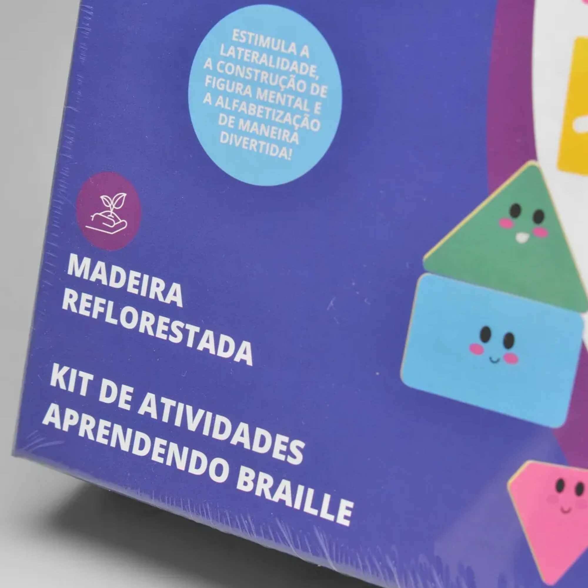 Brinquedo Kit de Atividades Aprendendo Braille 87 peças Xalingo - 17610